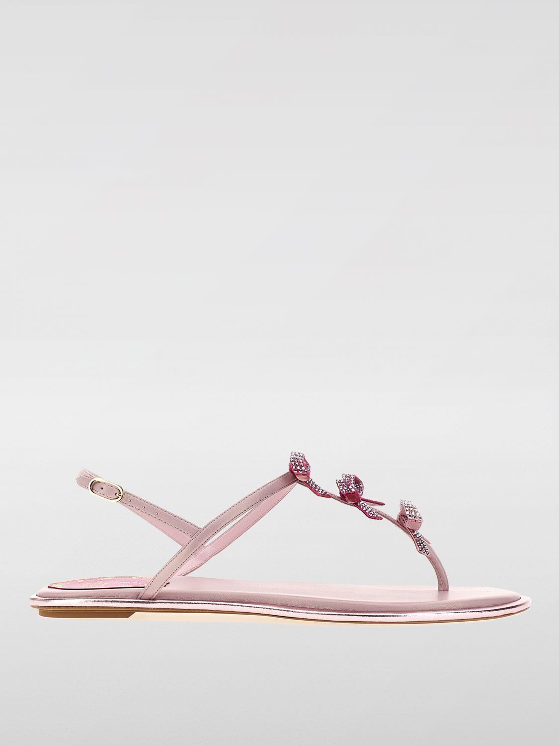 René Caovilla Flat Sandals RENE CAOVILLA Woman color Pink