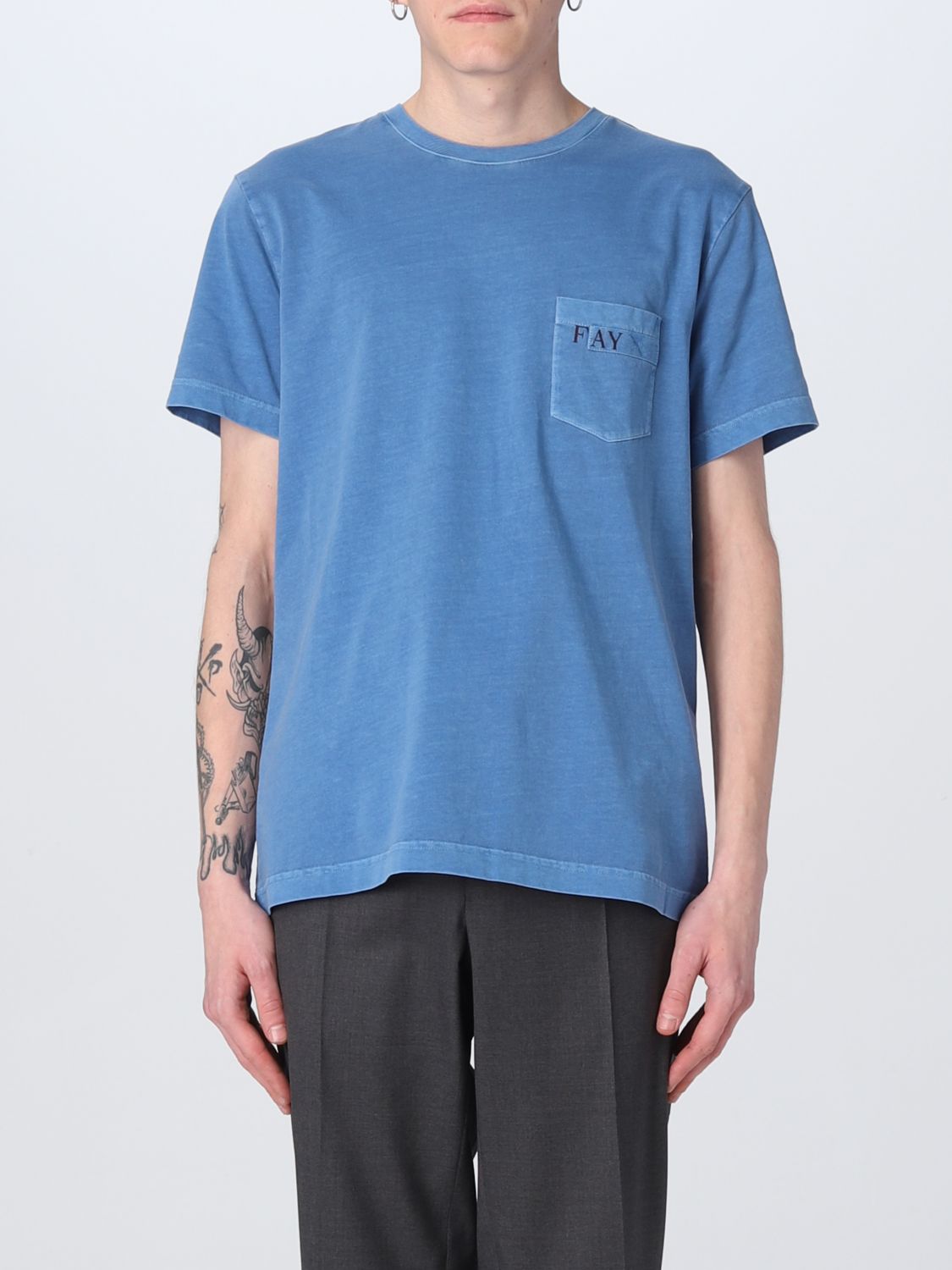 Fay T-Shirt FAY Men colour Royal Blue