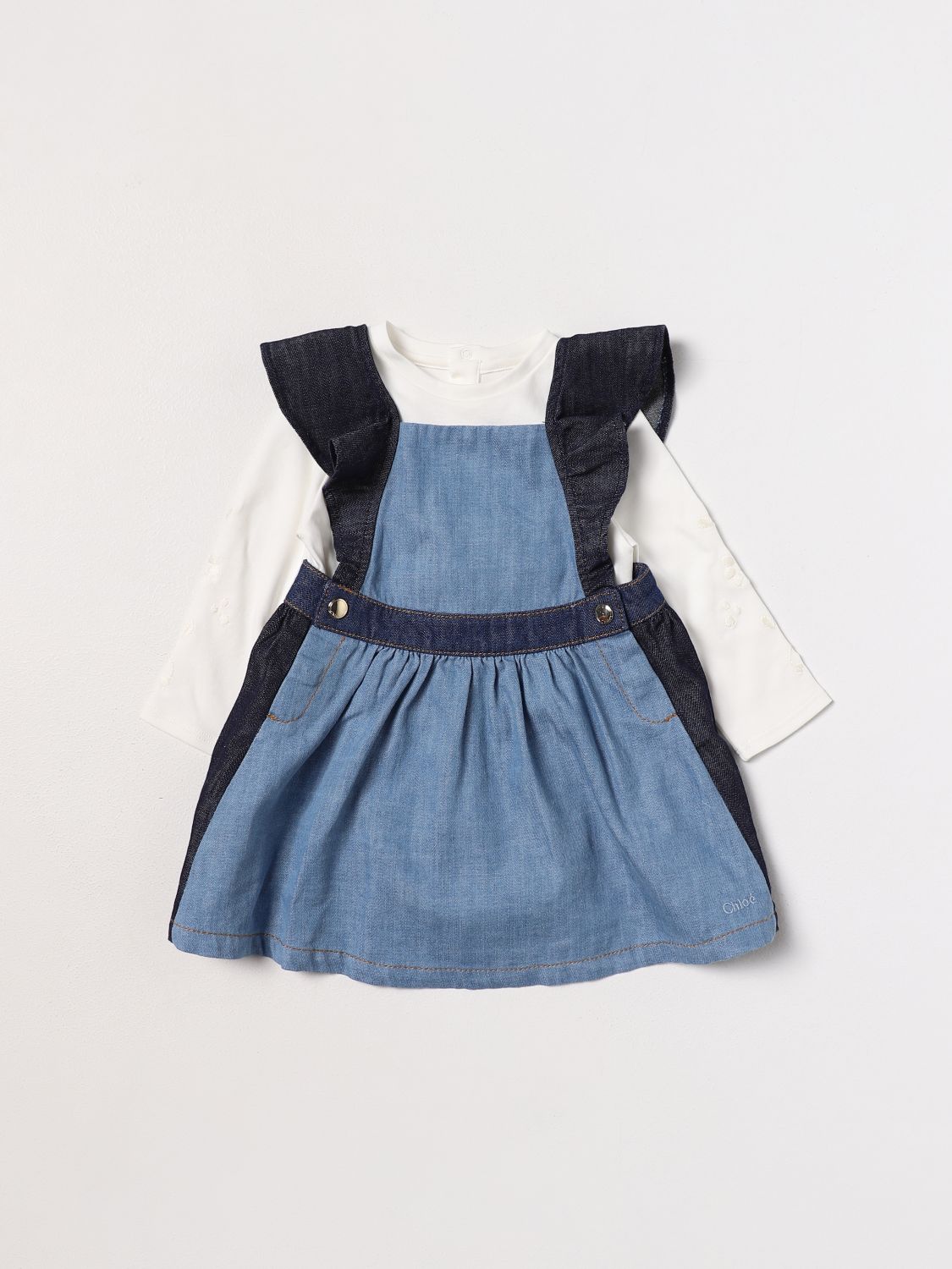 Chloé Romper CHLOÉ Kids colour Blue