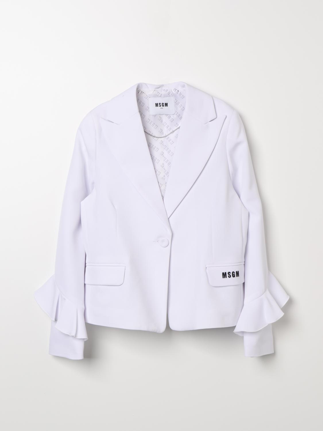 Msgm Kids Blazer MSGM KIDS Kids colour White