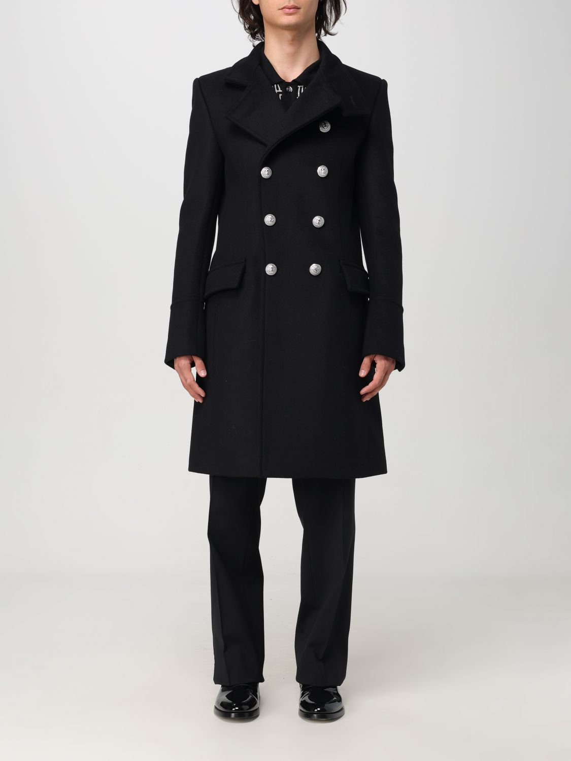 Balmain Coat BALMAIN Men color Black