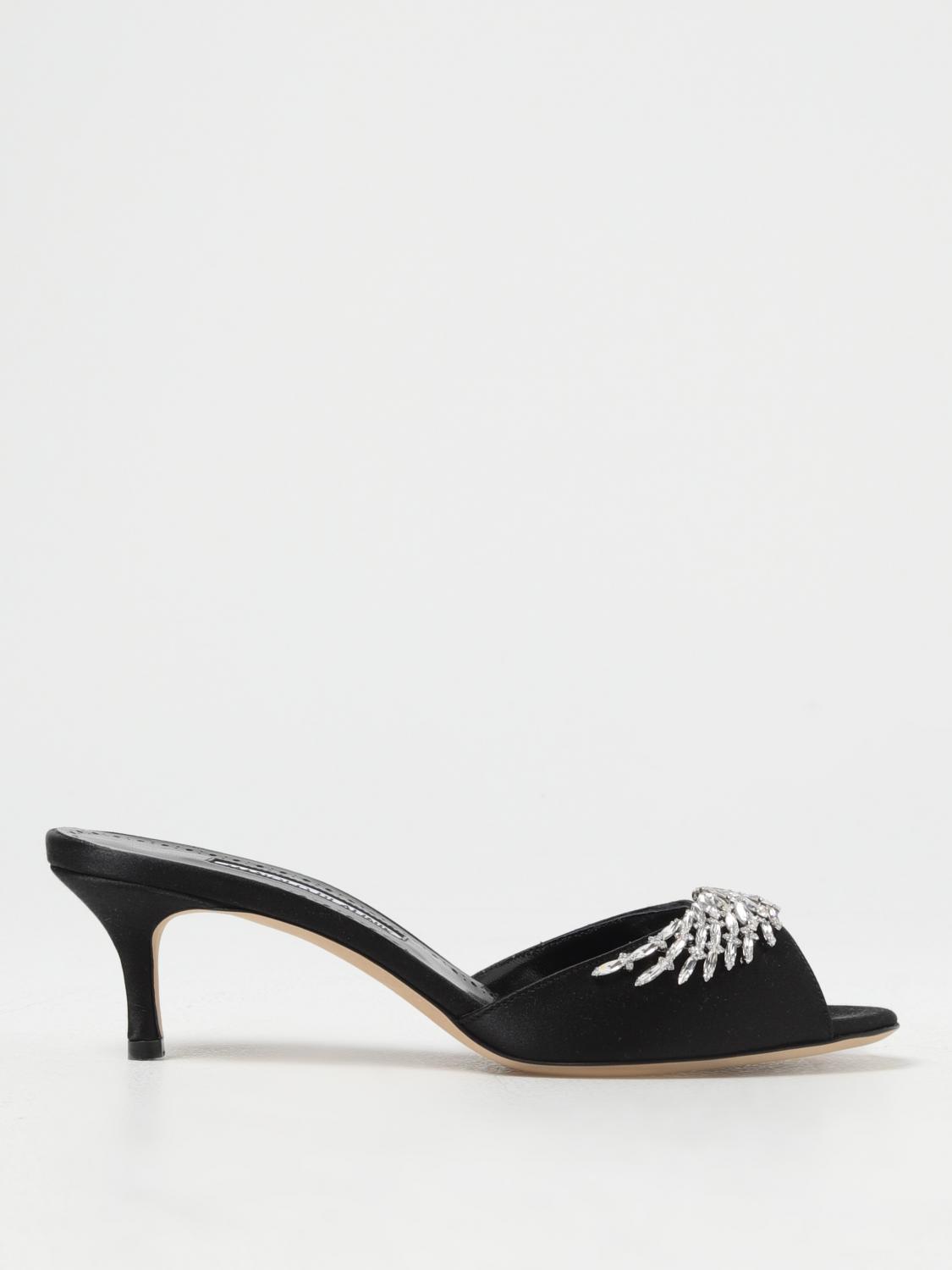 Manolo Blahnik Heeled Sandals MANOLO BLAHNIK Woman color Black