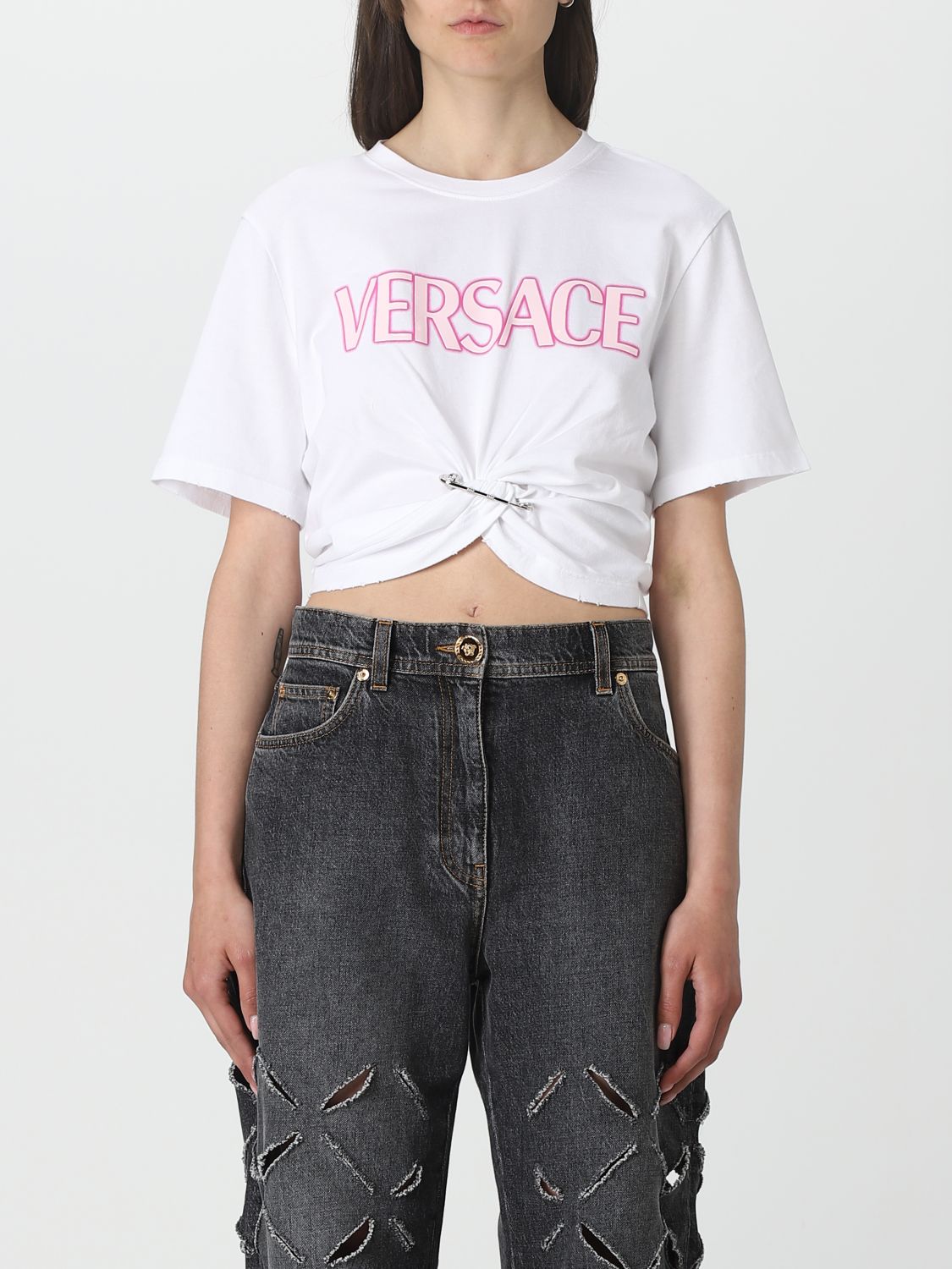 Versace T-Shirt VERSACE Woman colour White