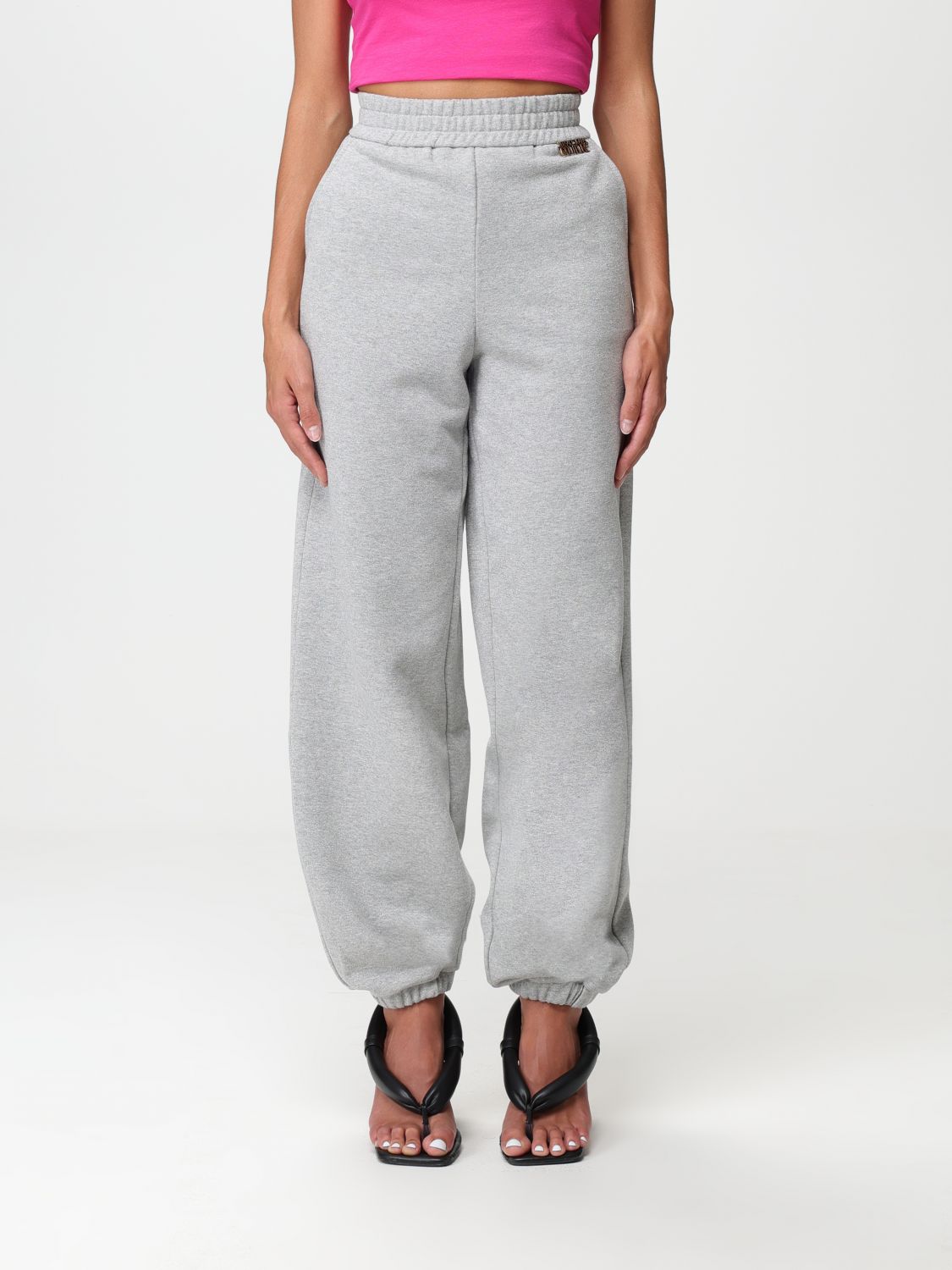 Versace Jeans Couture Trousers VERSACE JEANS COUTURE Woman colour Grey