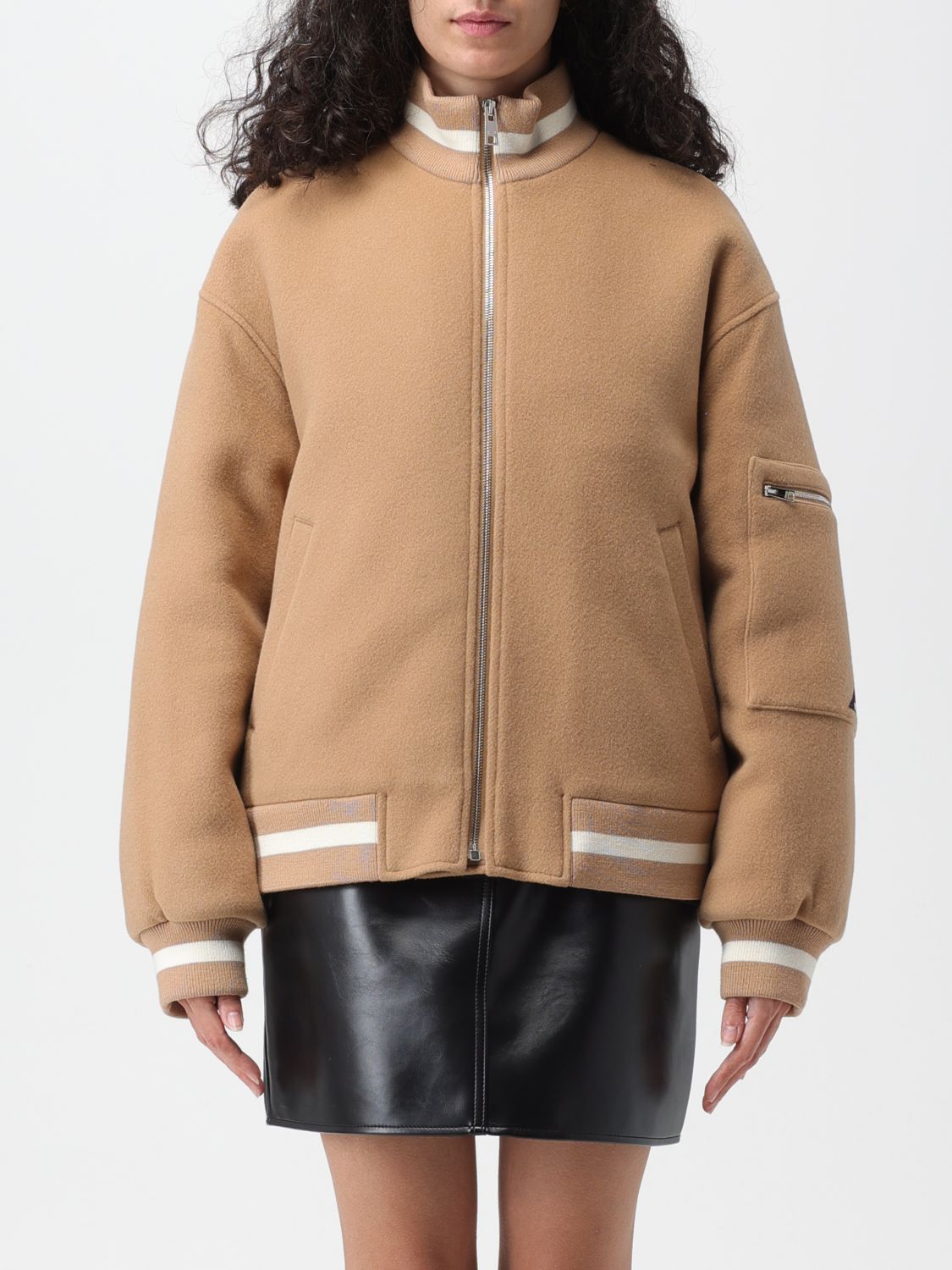 Msgm Jacket MSGM Woman colour Beige