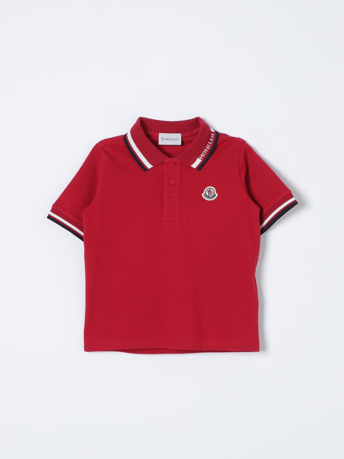 Moncler Polo Shirt MONCLER Kids color Red