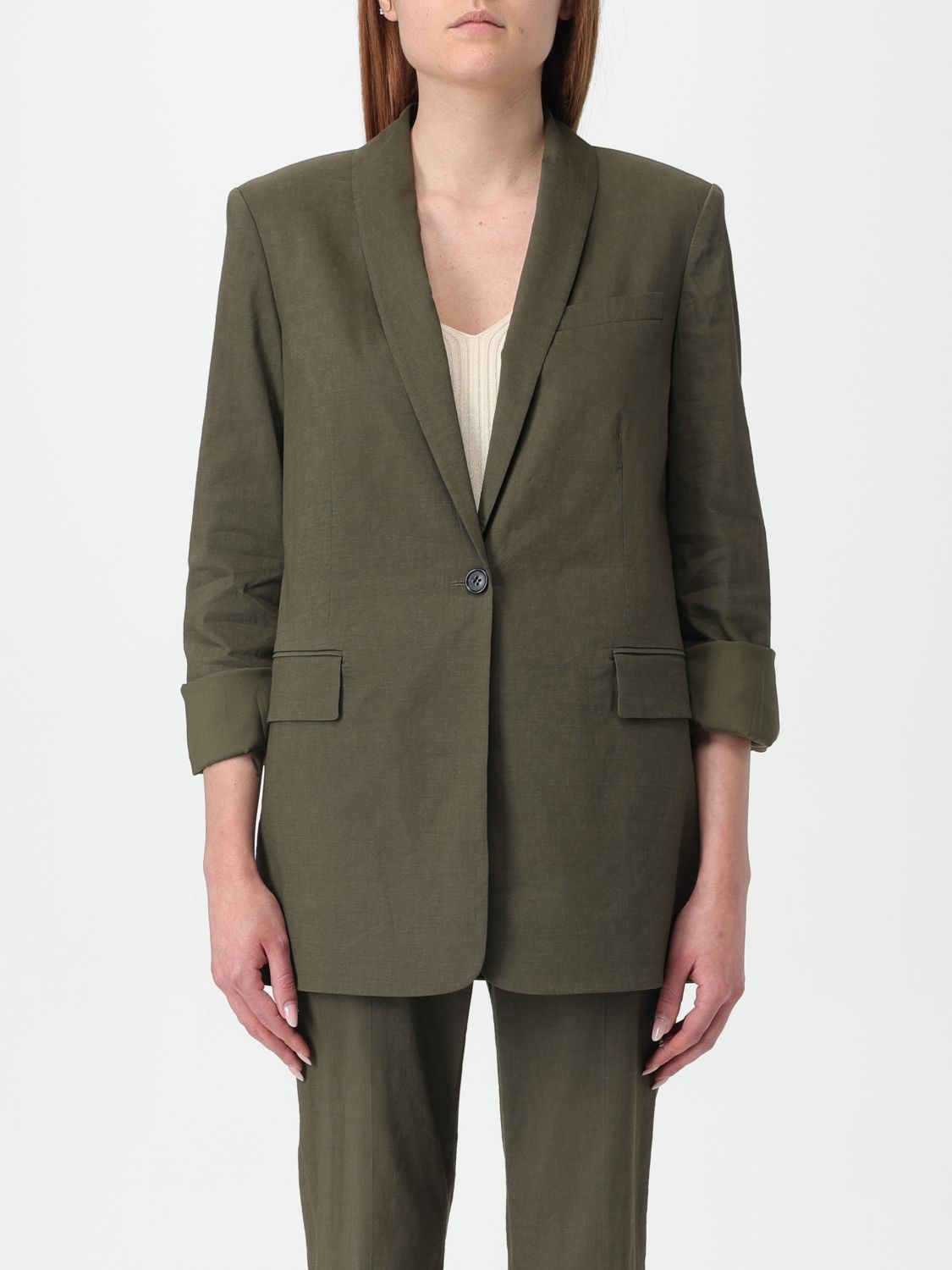 Theory Blazer THEORY Woman color Olive