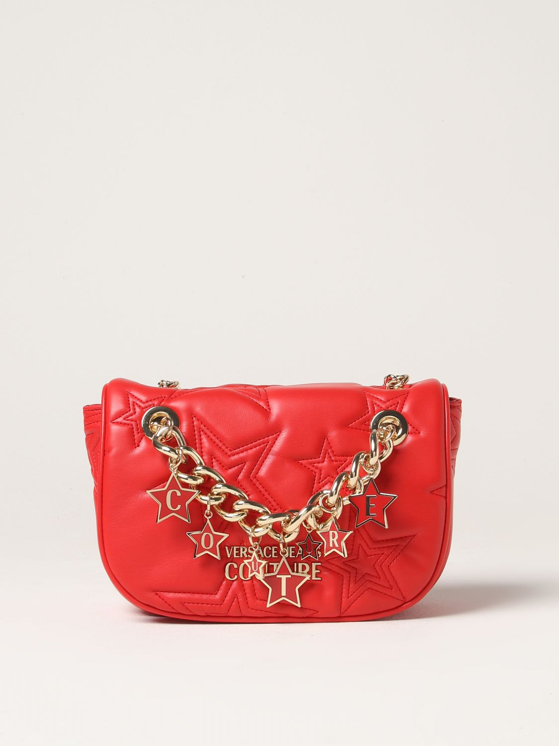 Versace Jeans Couture Crossbody Bags VERSACE JEANS COUTURE Woman colour Red