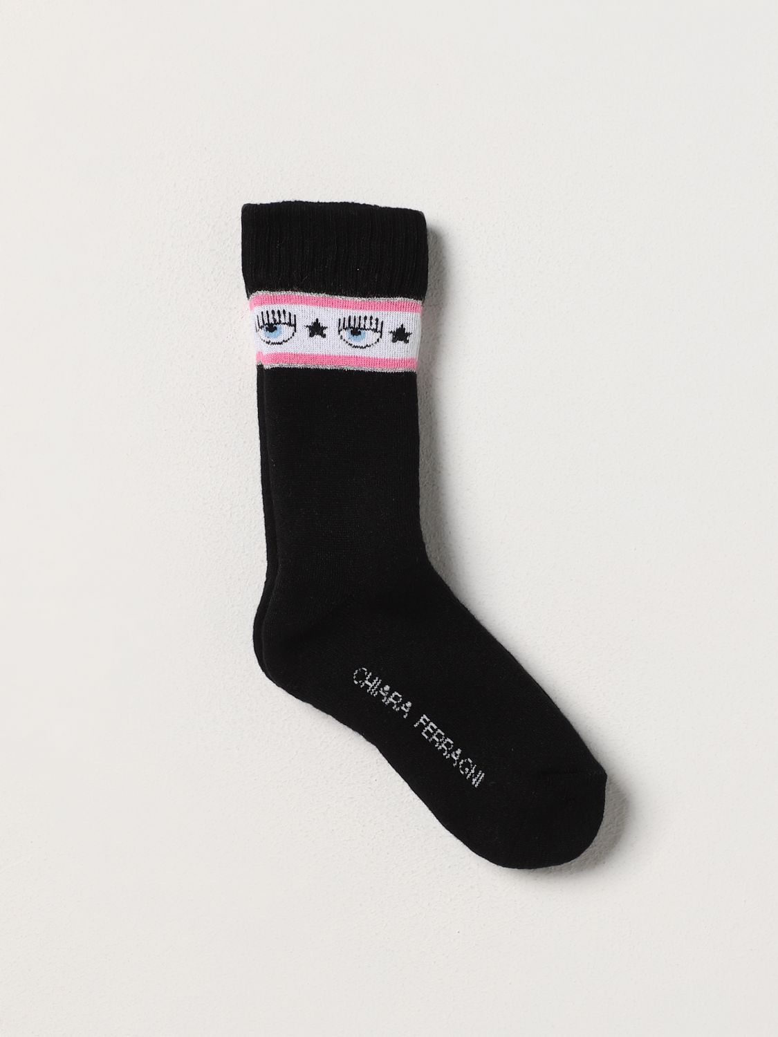 CHIARA FERRAGNI Girls' Socks CHIARA FERRAGNI Kids colour Black