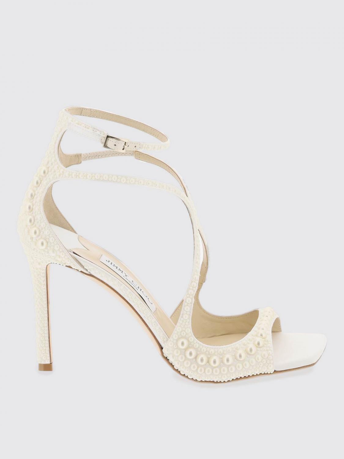 Jimmy Choo Flat Sandals JIMMY CHOO Woman color White