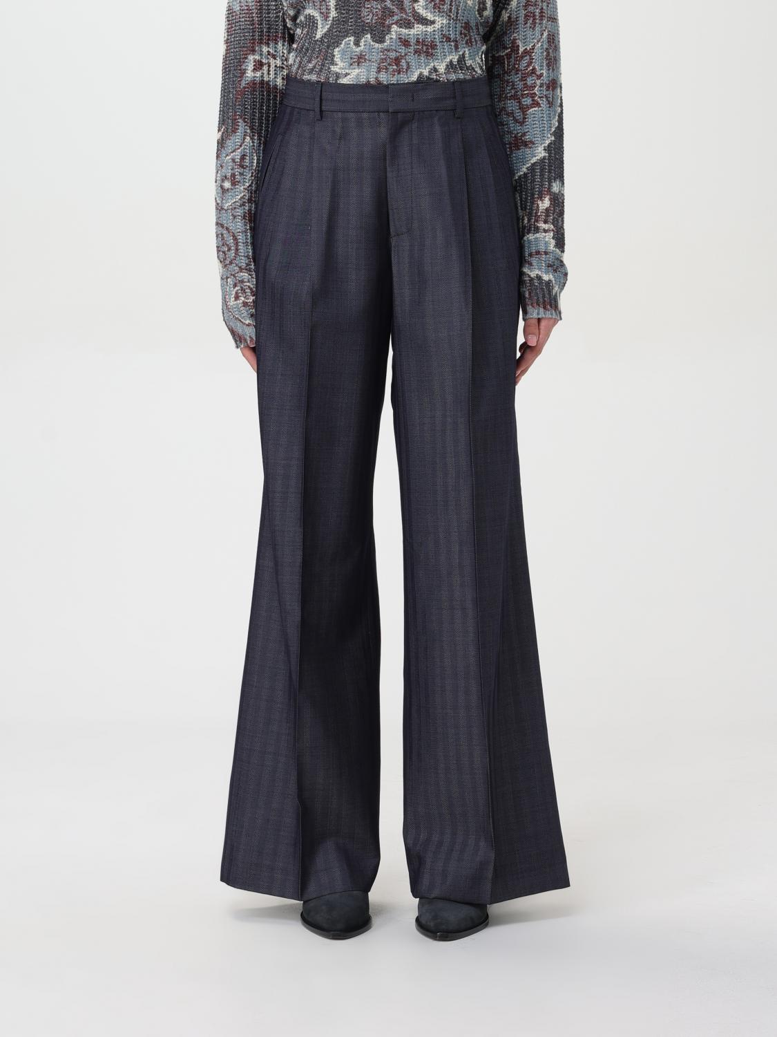 Etro Pants ETRO Woman color Blue