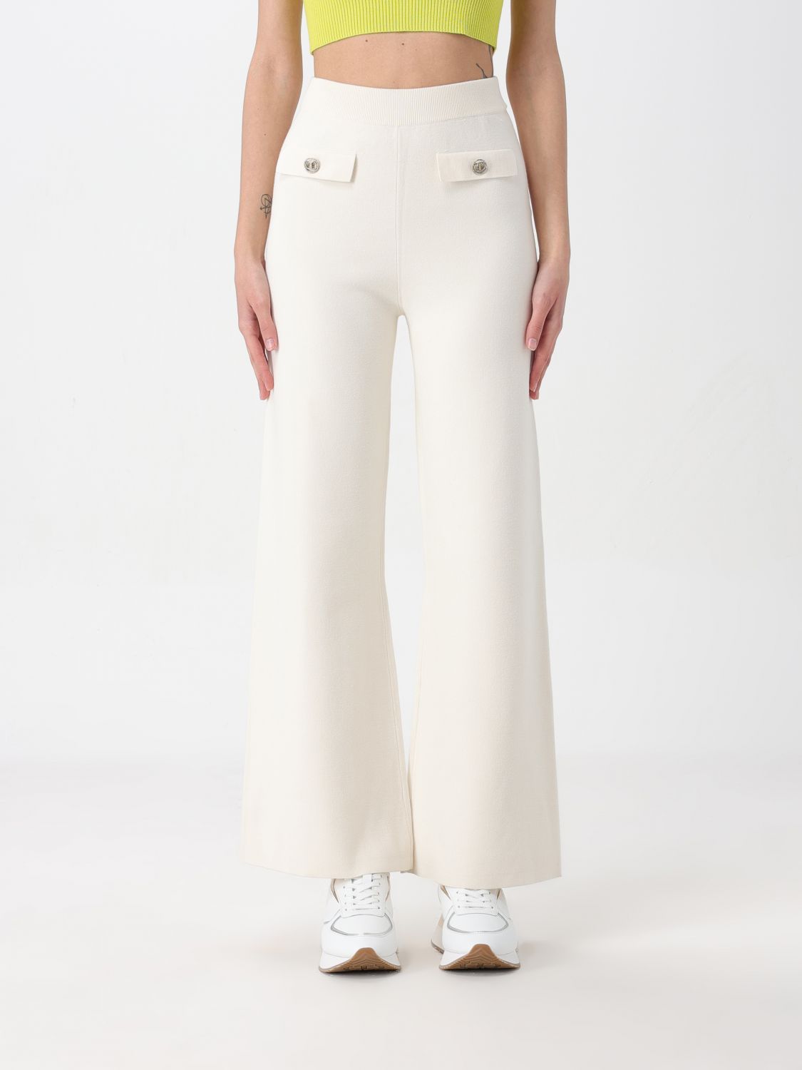 Twinset Trousers TWINSET Woman colour White