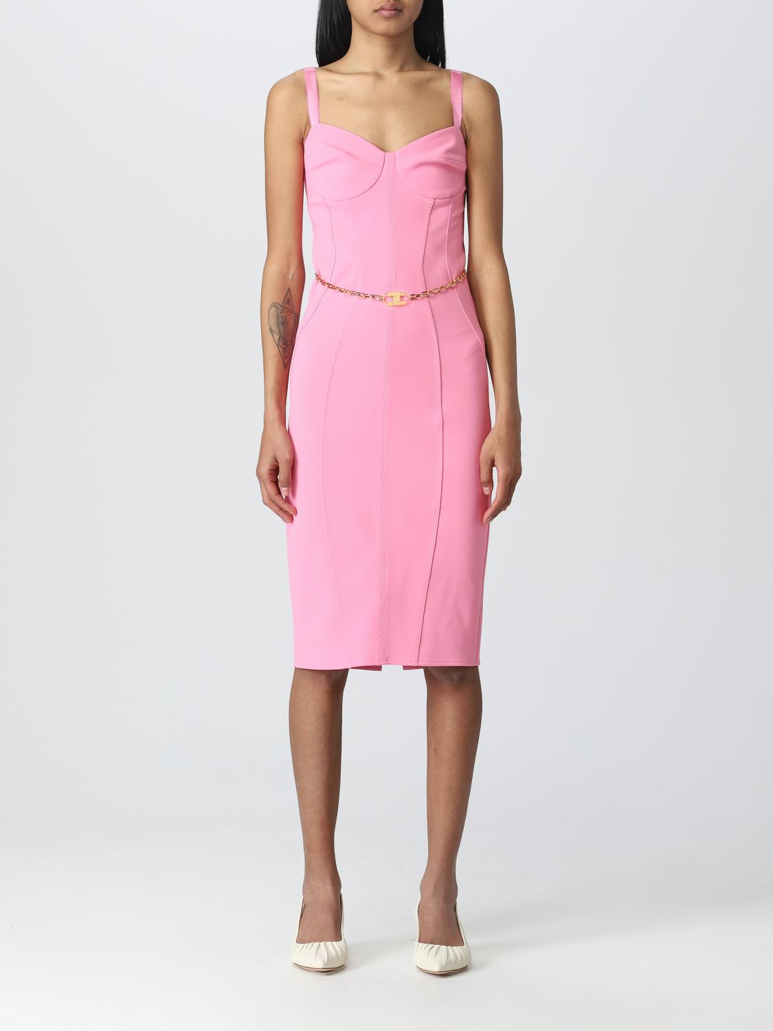 Elisabetta Franchi Dress ELISABETTA FRANCHI Woman colour Pink