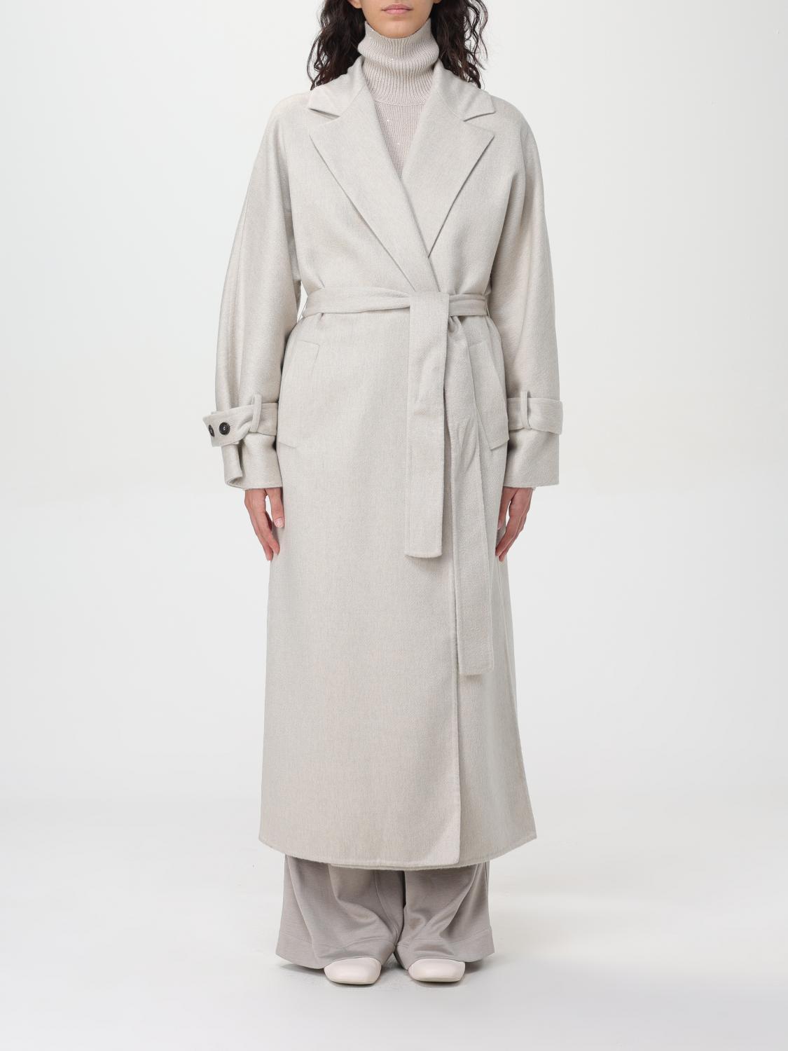 Brunello Cucinelli Coat BRUNELLO CUCINELLI Woman color Yellow Cream