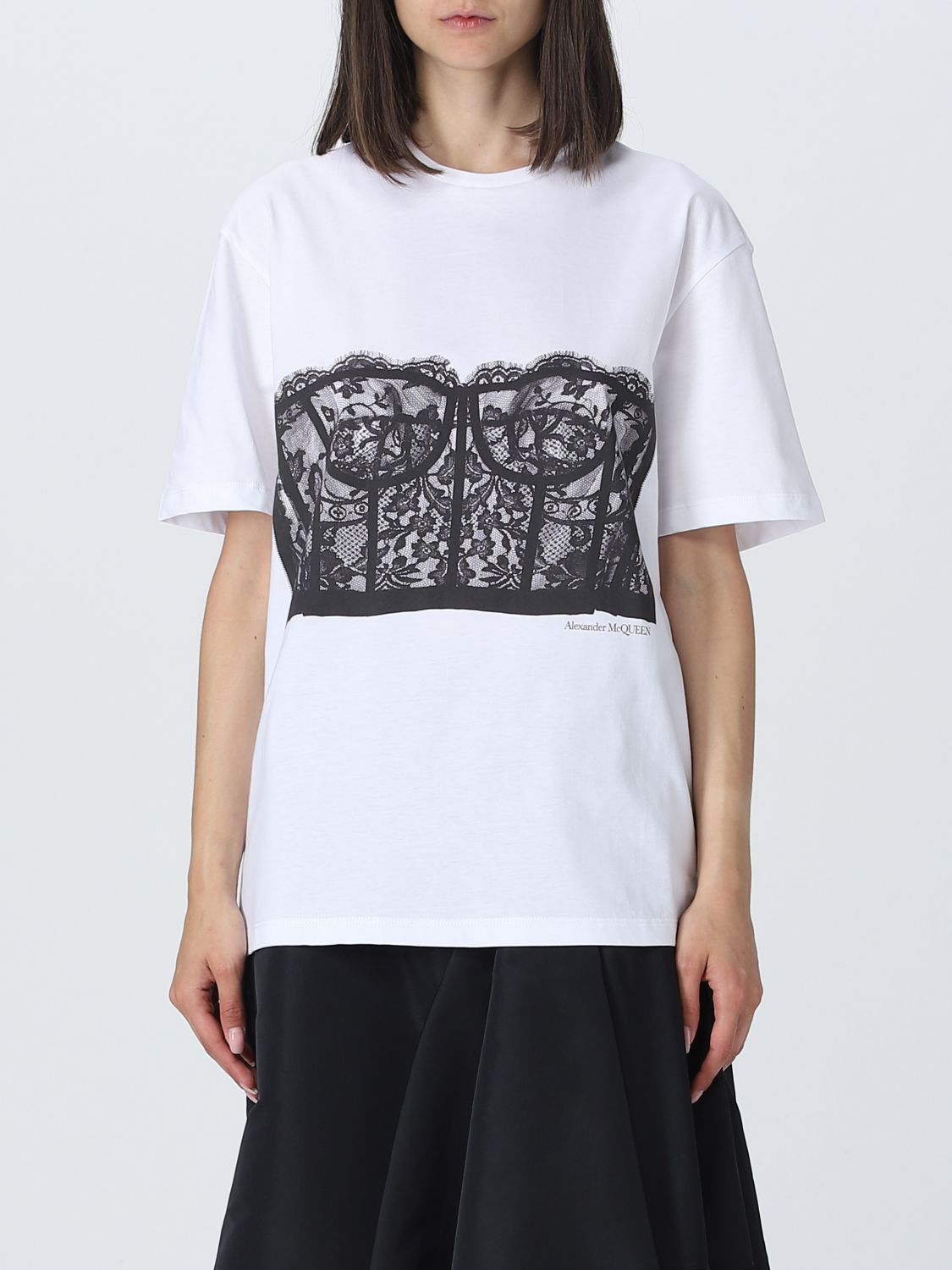 Alexander McQueen T-Shirt ALEXANDER MCQUEEN Woman colour White