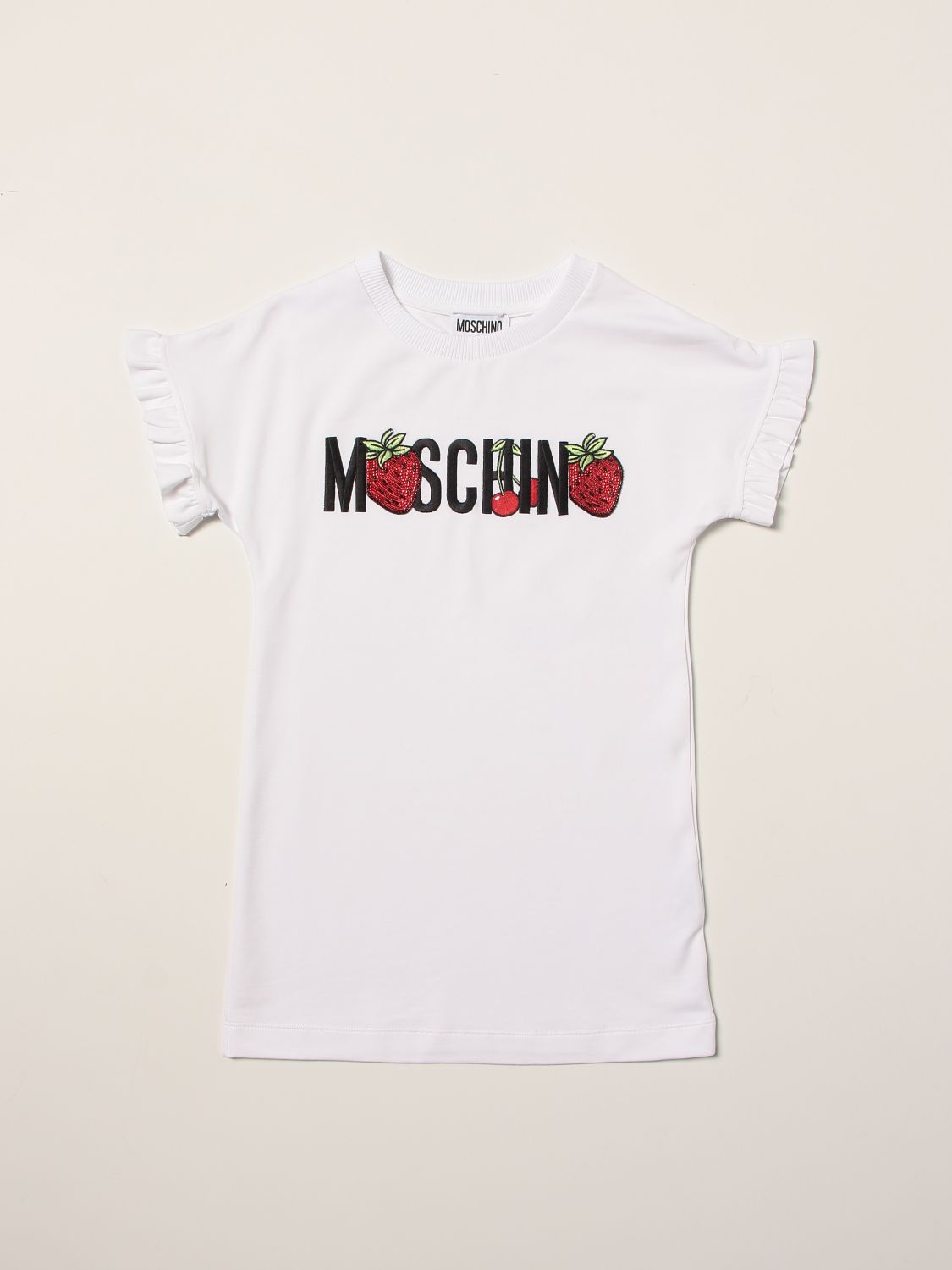  Moschino Kid dress with strawberry print