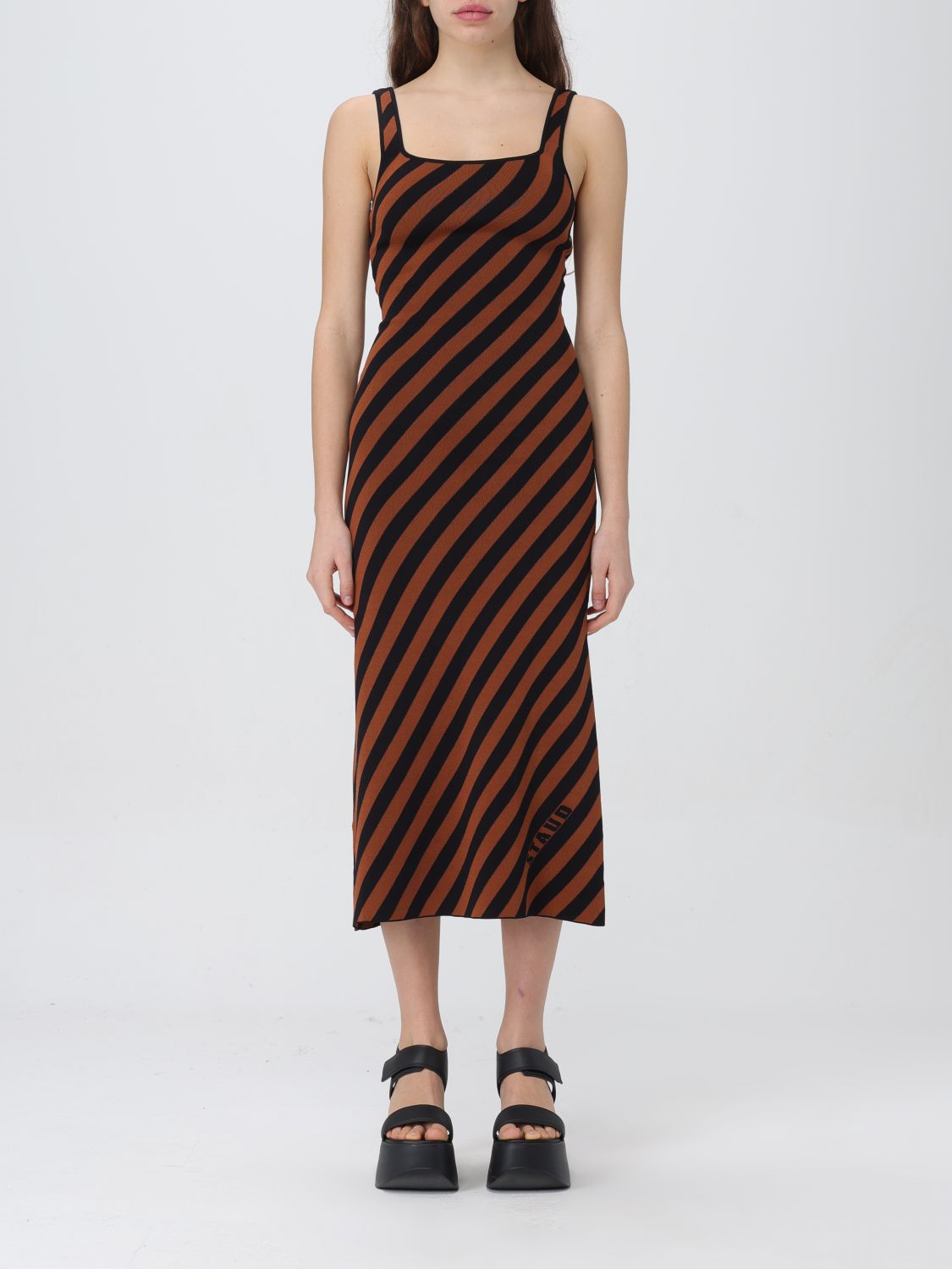 Staud Dress STAUD Woman colour Brown