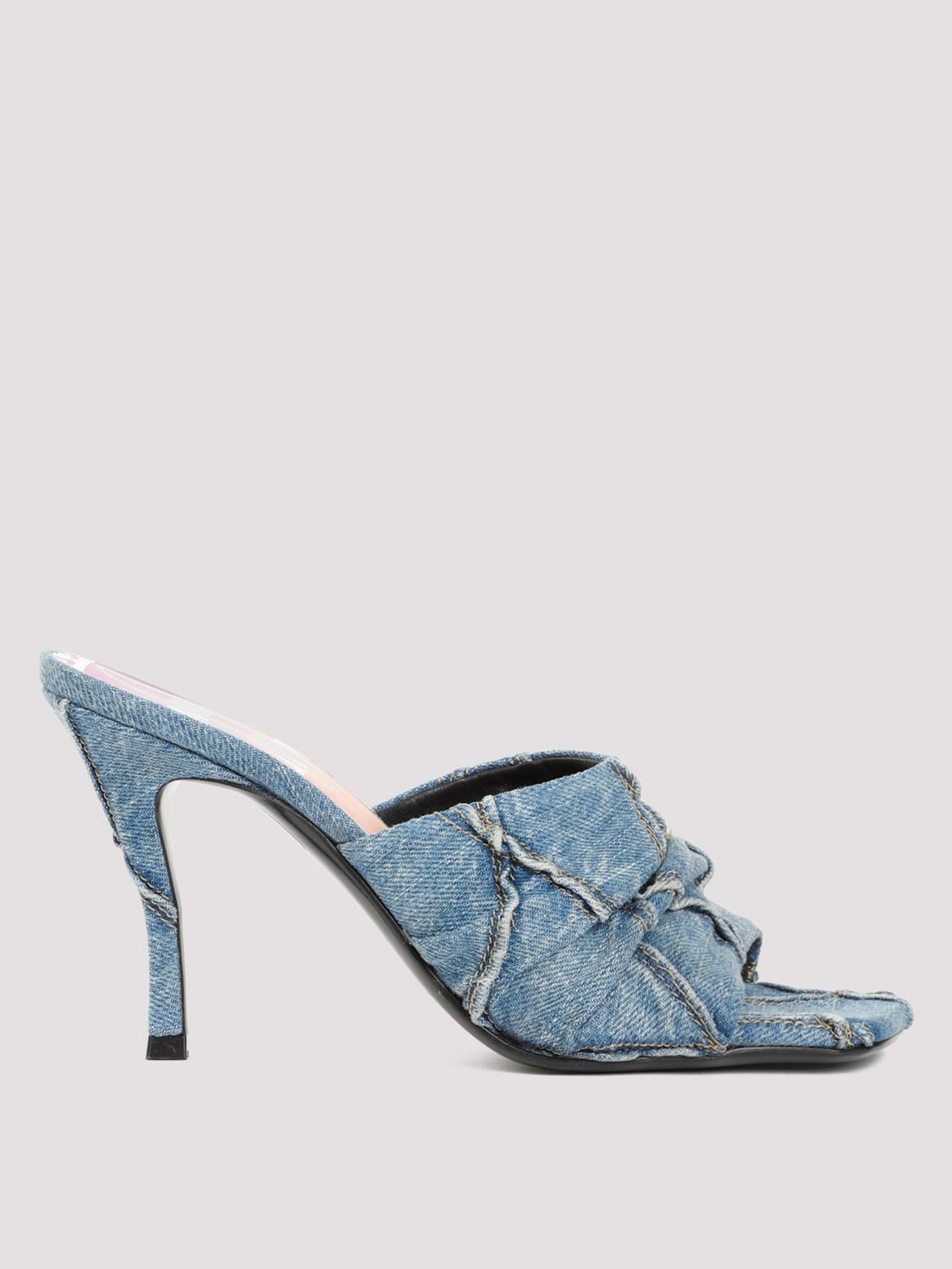 Diesel Heeled Sandals DIESEL Woman color Denim