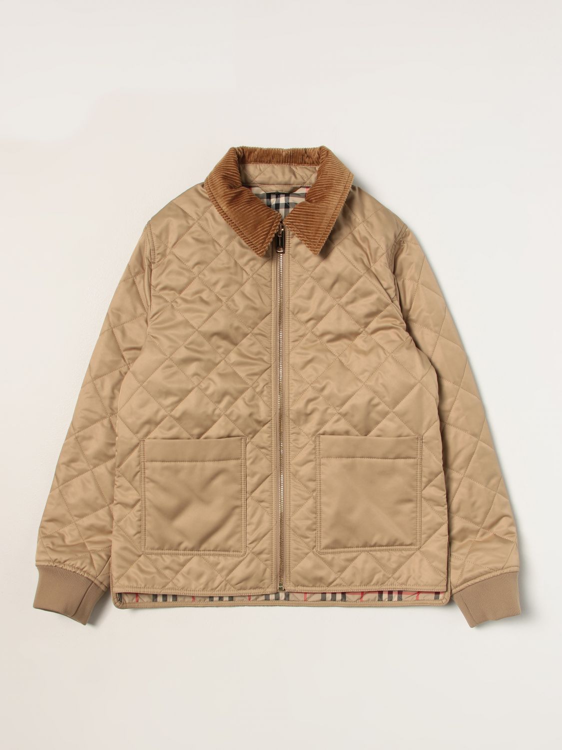 Burberry Kids Jacket BURBERRY KIDS Kids colour Beige