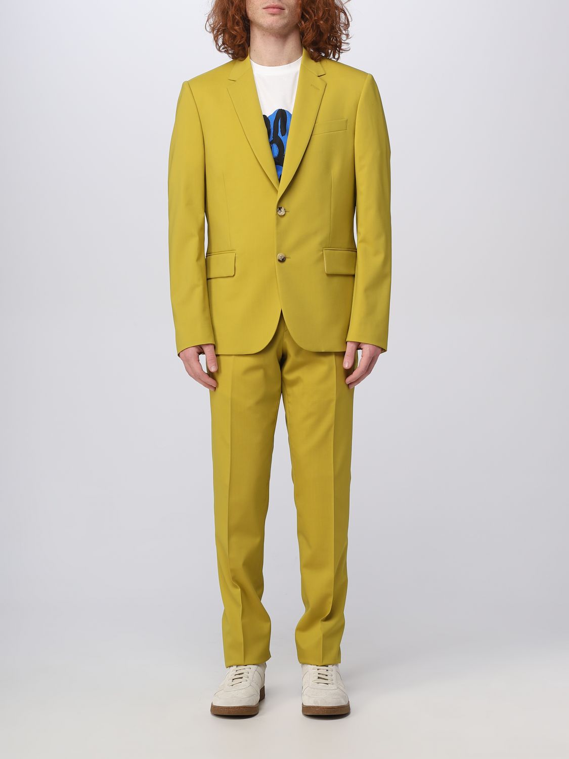 Paul Smith Suit PAUL SMITH Men colour Yellow