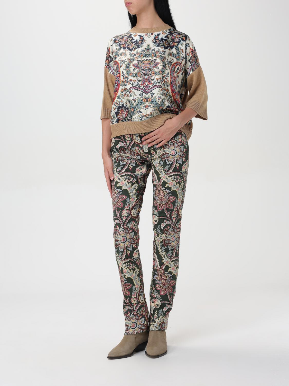 Etro Pants ETRO Woman color Multicolor