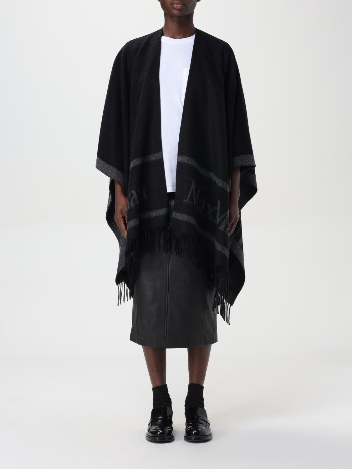 Max Mara Cape MAX MARA Woman color Black