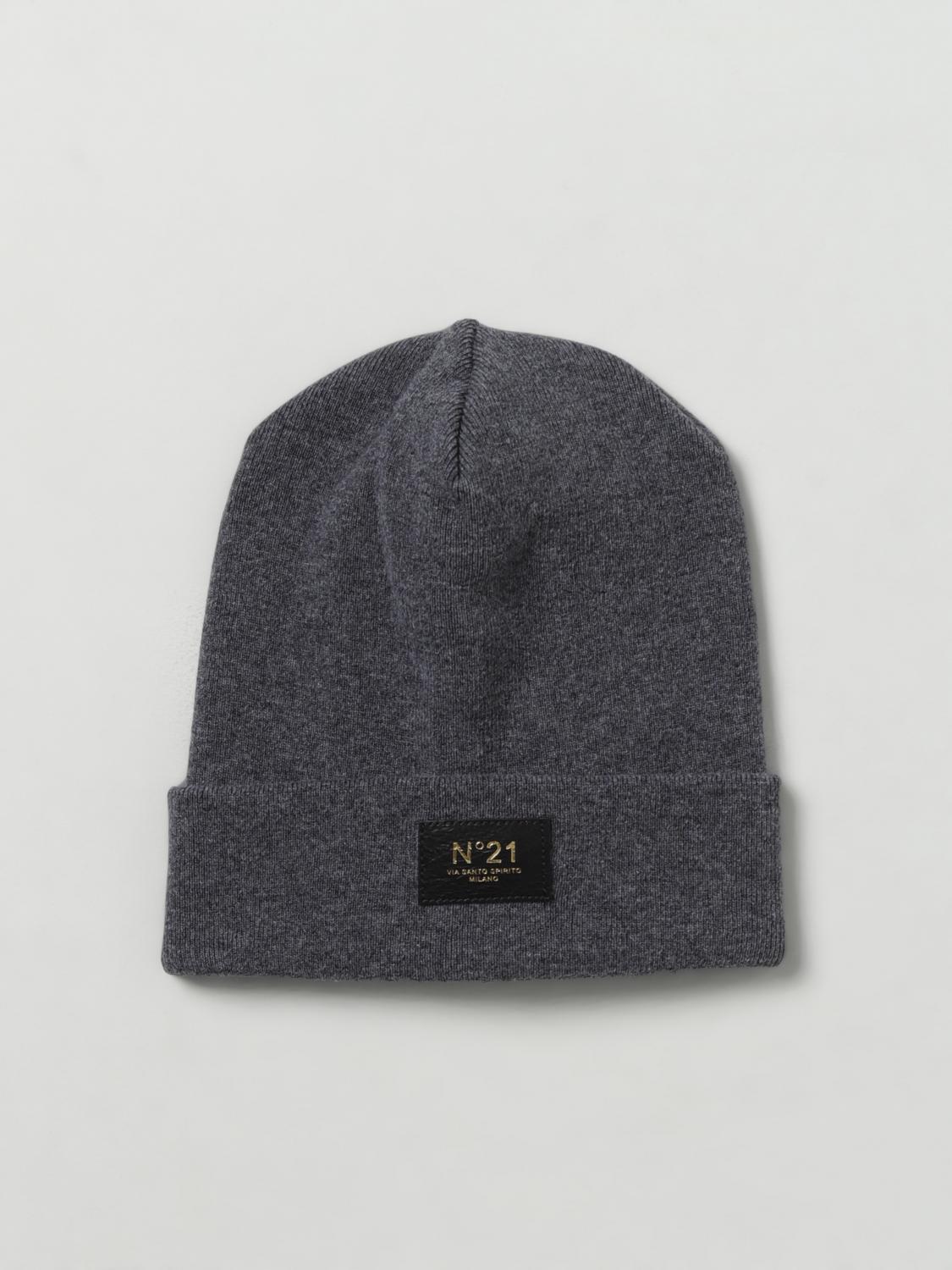 N° 21 Hat N° 21 Men colour Grey