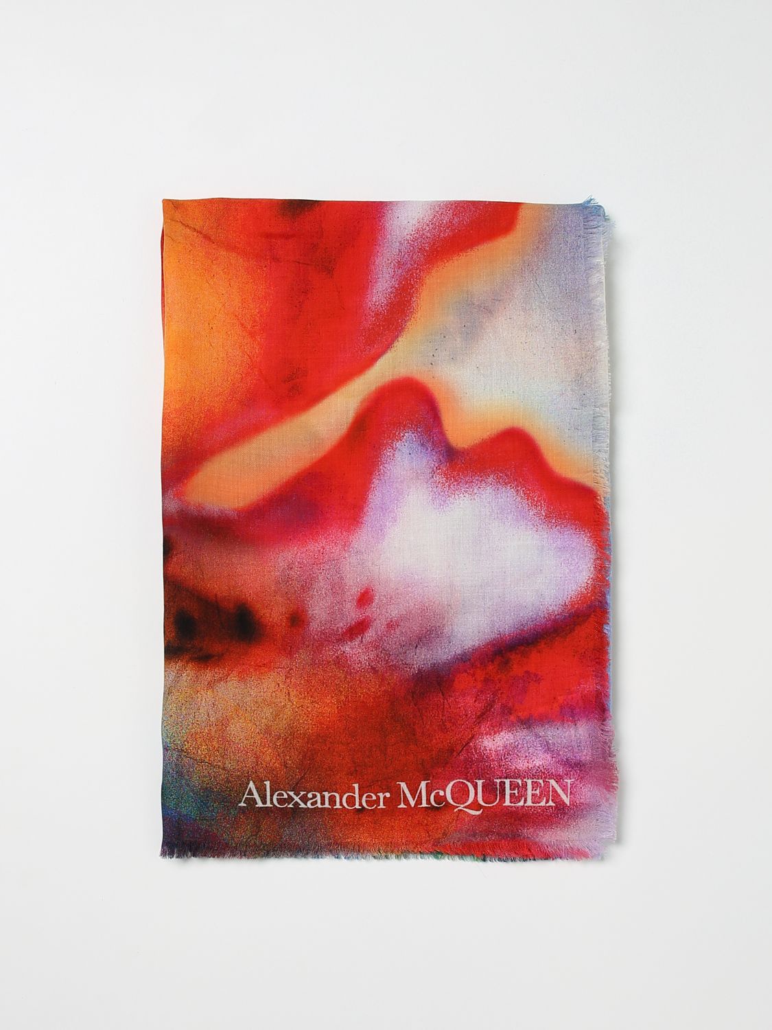 Alexander McQueen Shawl ALEXANDER MCQUEEN Woman colour White