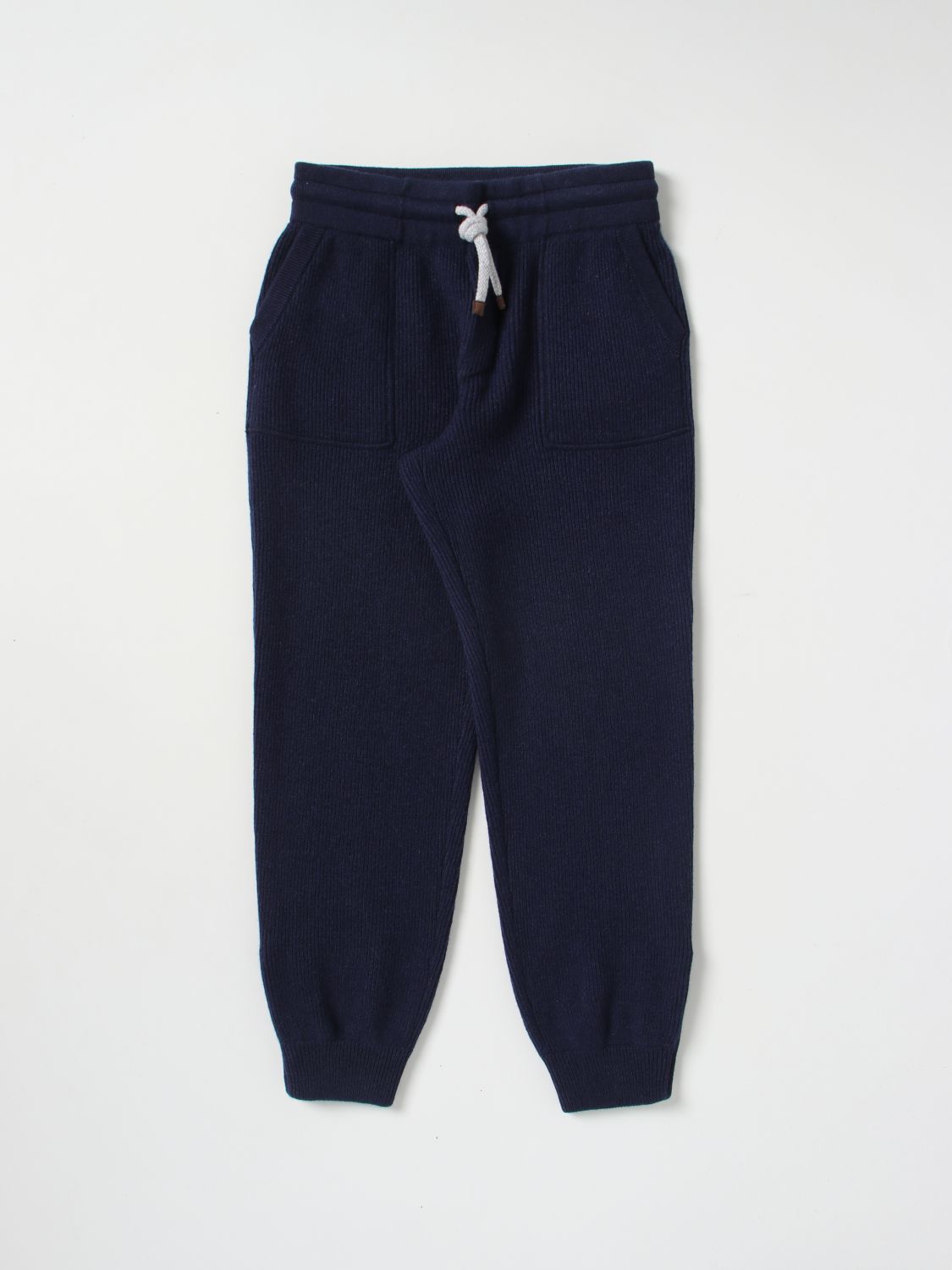 Brunello Cucinelli Trousers BRUNELLO CUCINELLI Kids colour Blue