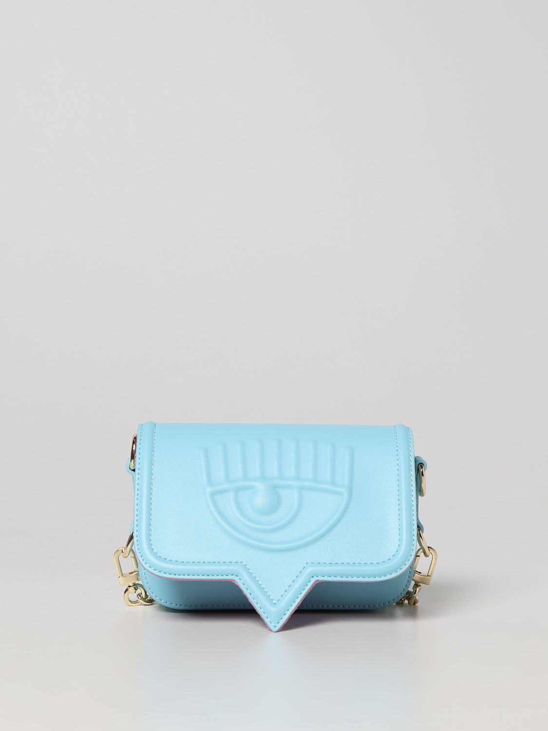 CHIARA FERRAGNI Mini Bag CHIARA FERRAGNI Woman colour Gnawed Blue