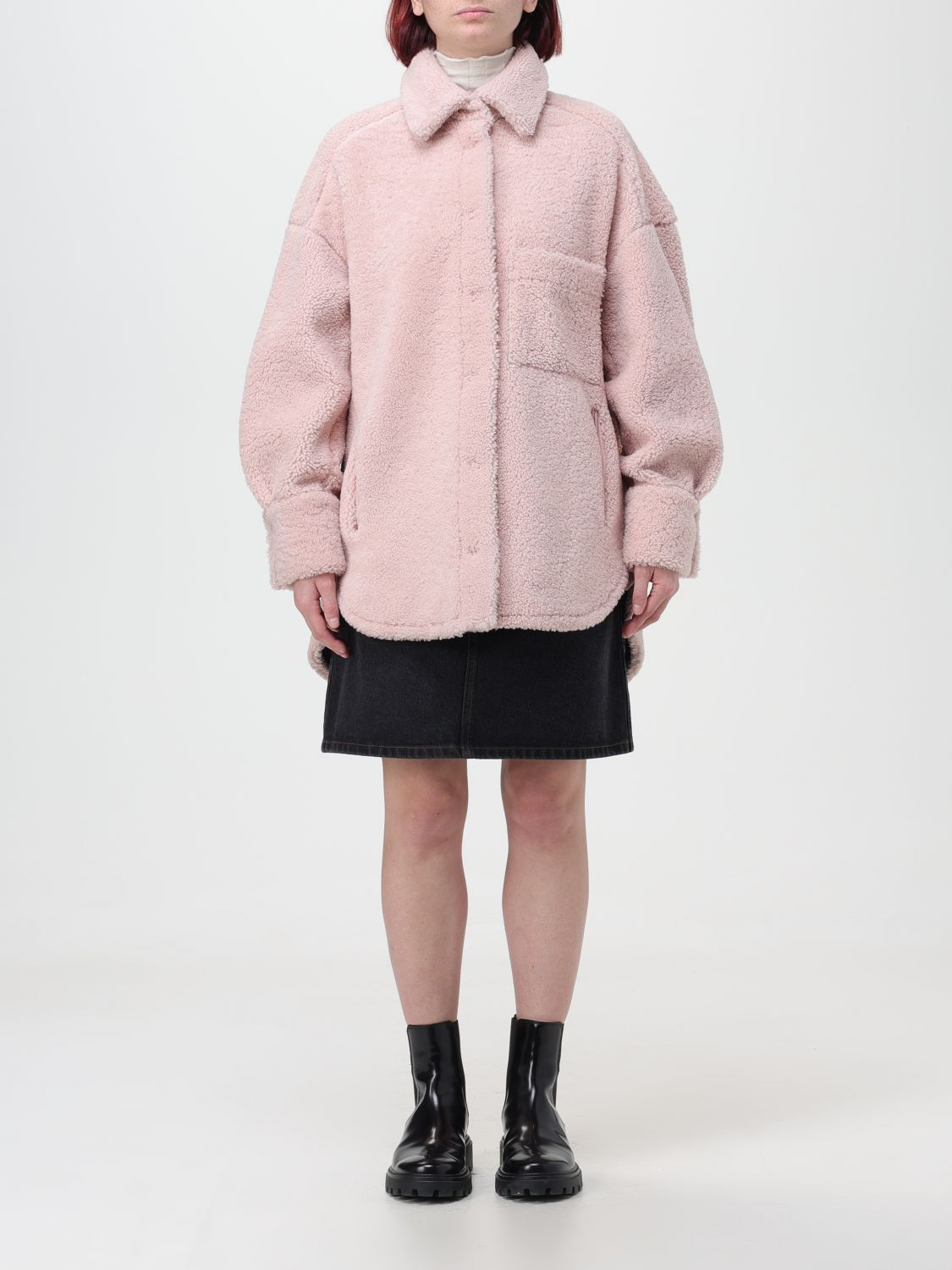 Salvatore Santoro Fur Coats SALVATORE SANTORO Woman colour Pink