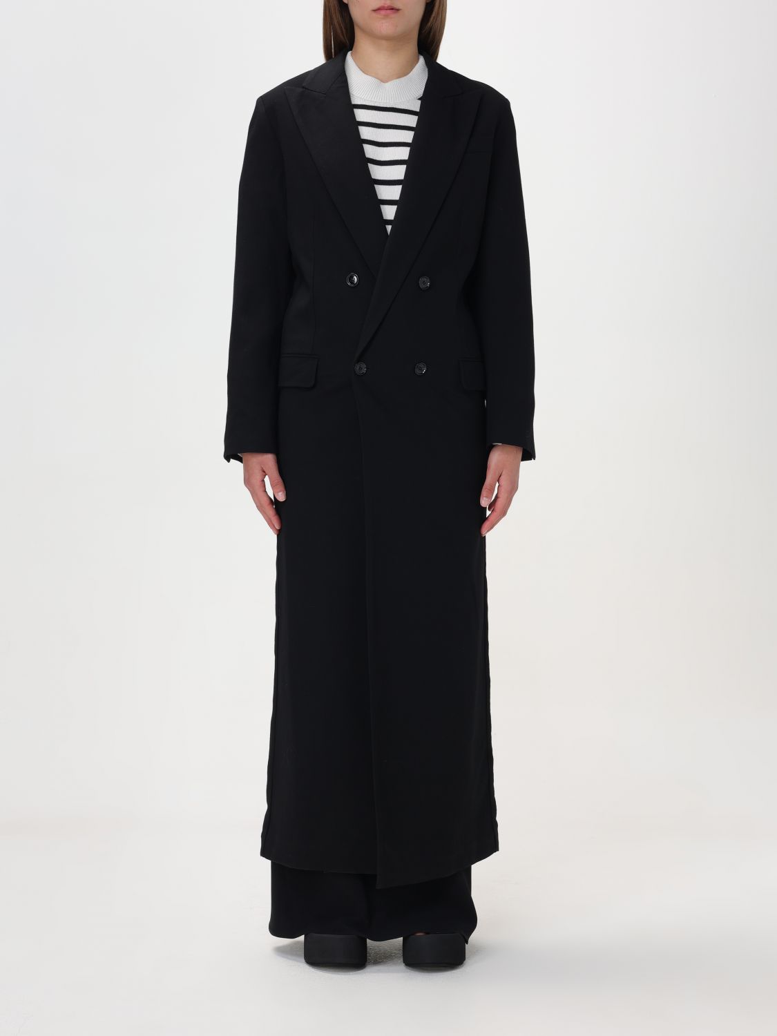 Ami Paris Coat AMI PARIS Woman color Black