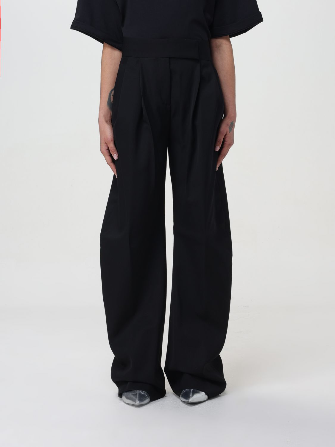 The Attico Trousers THE ATTICO Woman colour Black