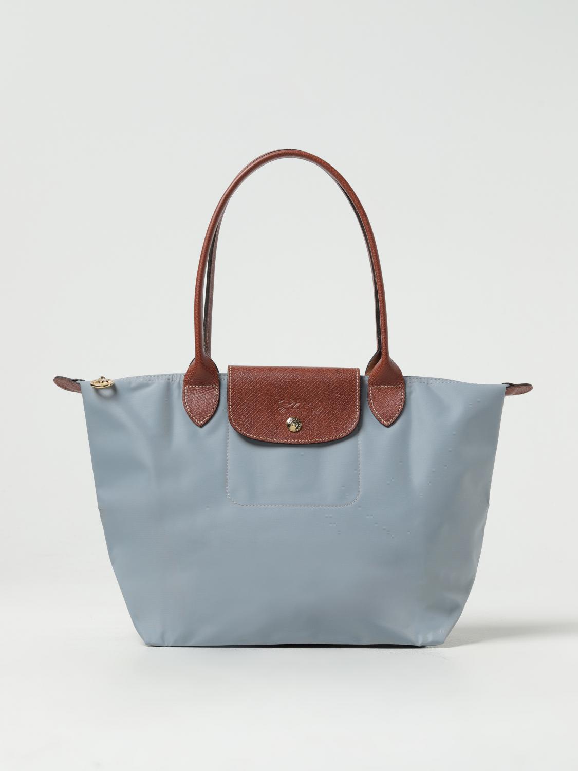  Longchamp Le Pliage bag in nylon and grained leather