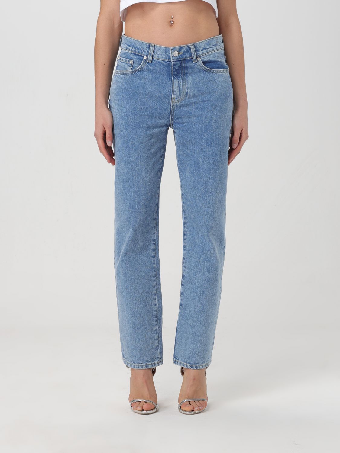 Moschino Jeans Jeans MOSCHINO JEANS Woman colour Stone Washed