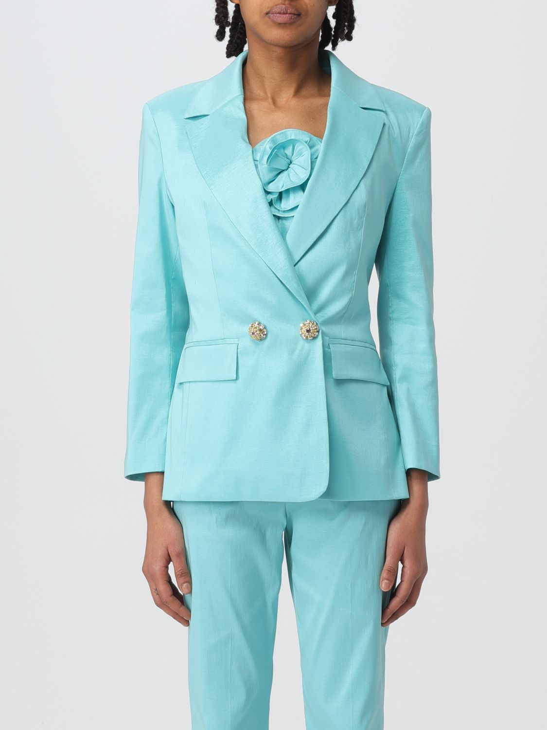 H Couture Blazer H COUTURE Woman colour Water