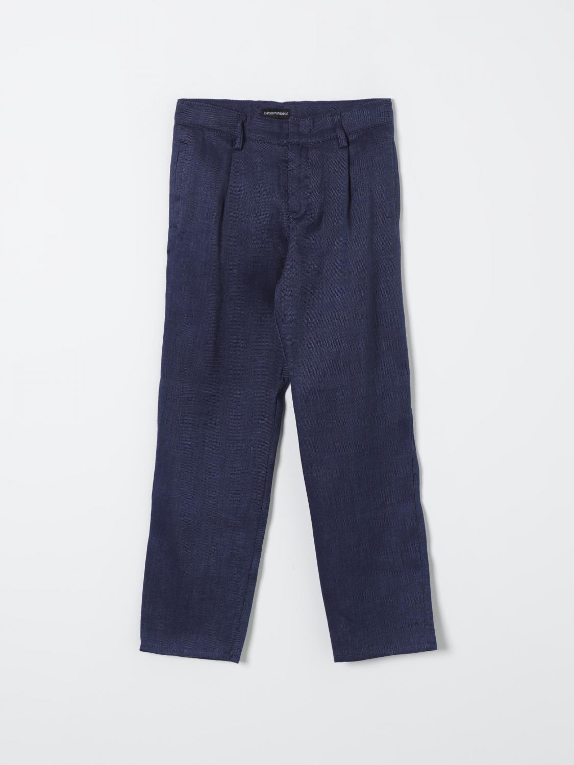 Emporio Armani Kids Pants EMPORIO ARMANI KIDS Kids color Blue