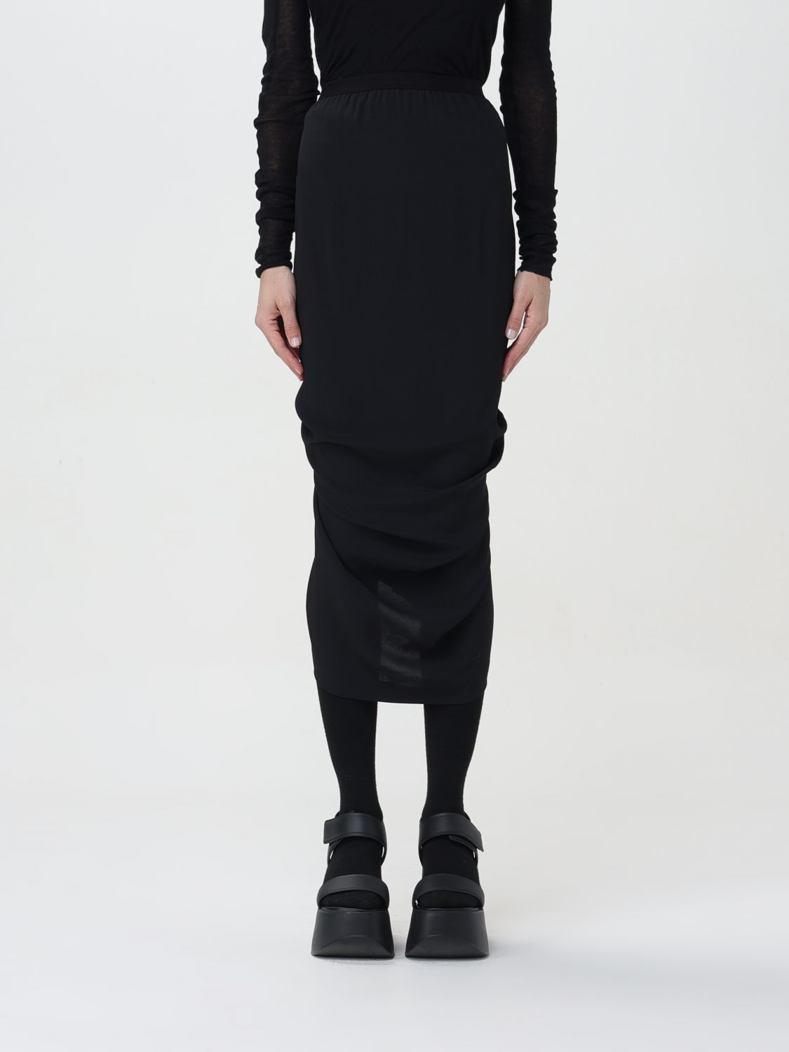 Rick Owens Skirt RICK OWENS Woman colour Black