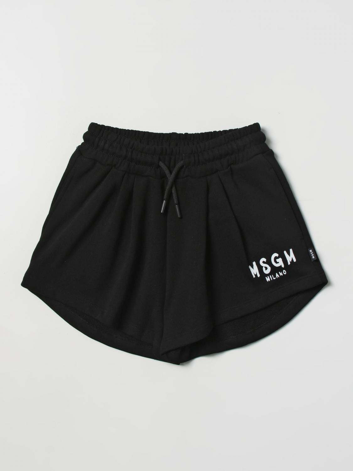 Msgm Kids Short MSGM KIDS Kids colour Black