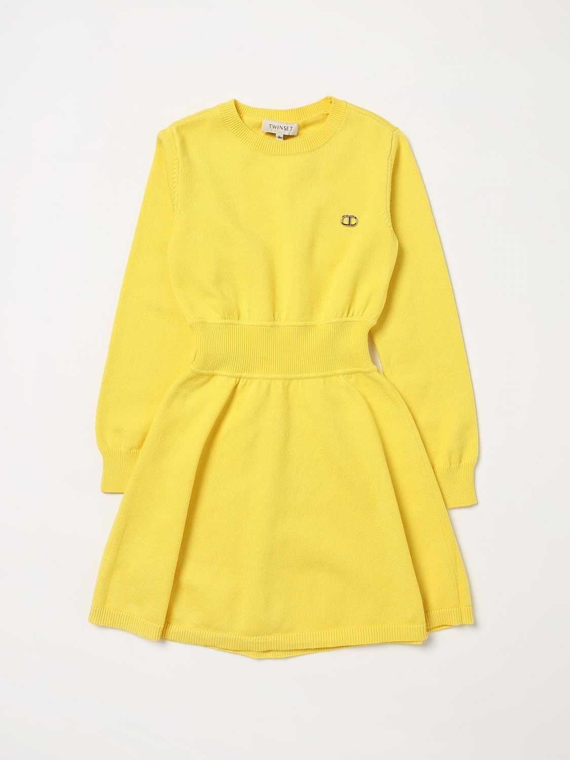 Twinset Dress TWINSET Kids colour Yellow