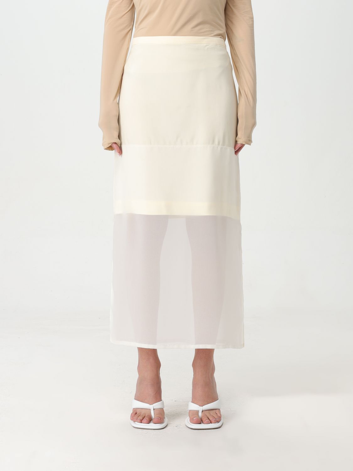 Sportmax Skirt SPORTMAX Woman colour Beige