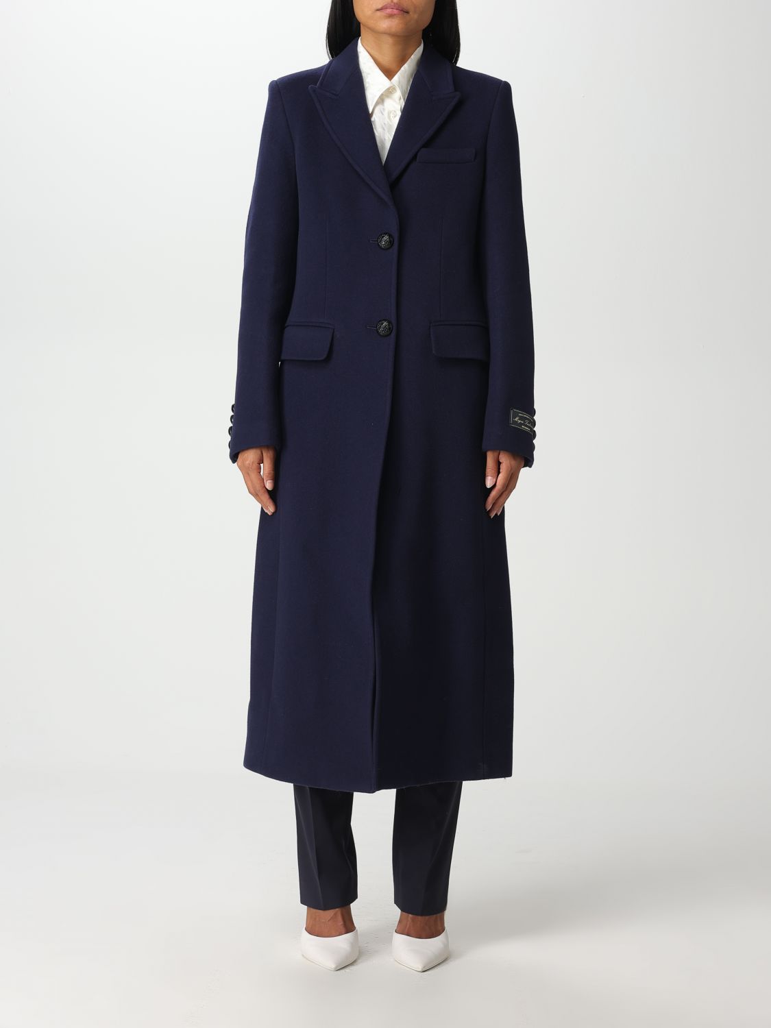 Msgm Coat MSGM Woman colour Blue