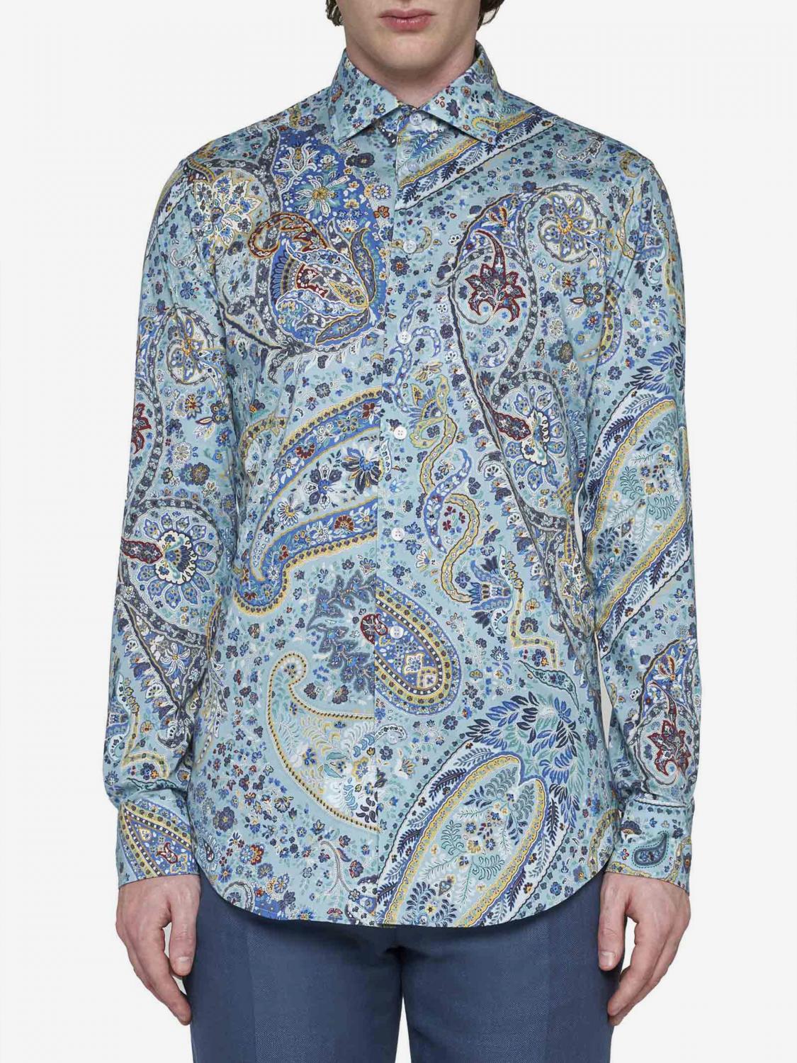 Etro Shirt ETRO Men color Gnawed Blue