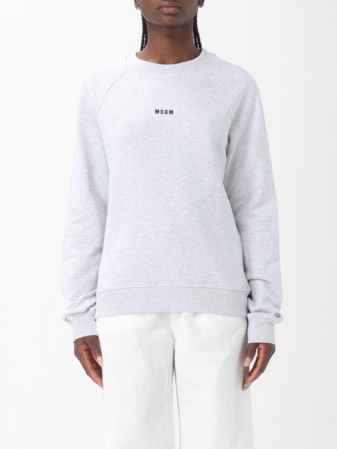 Msgm Sweatshirt MSGM Woman colour Grey