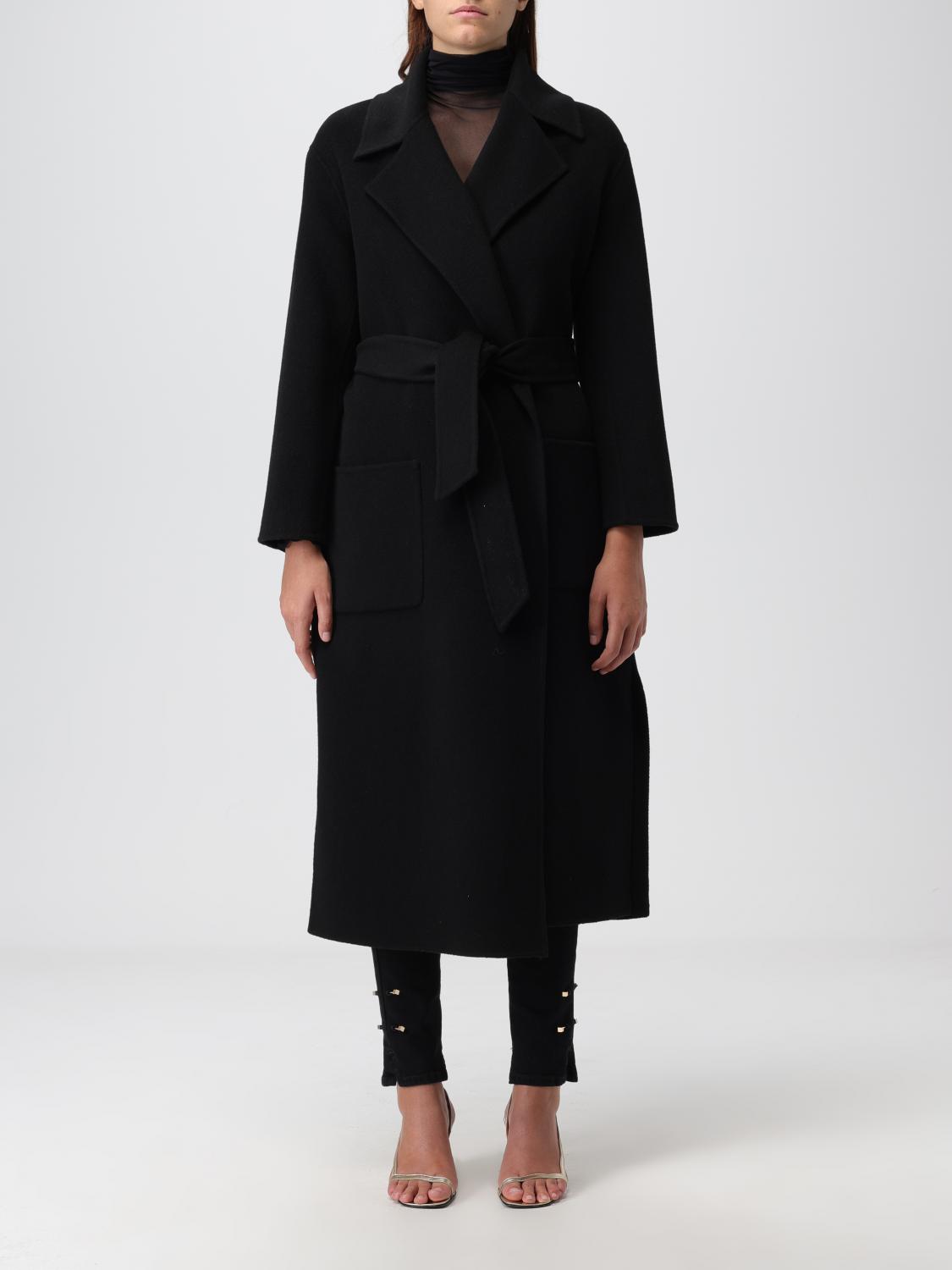 Simona Corsellini Coat SIMONA CORSELLINI Woman colour Black