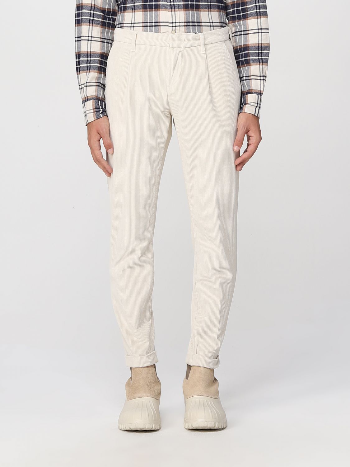 Fay Trousers FAY Men colour Yellow Cream