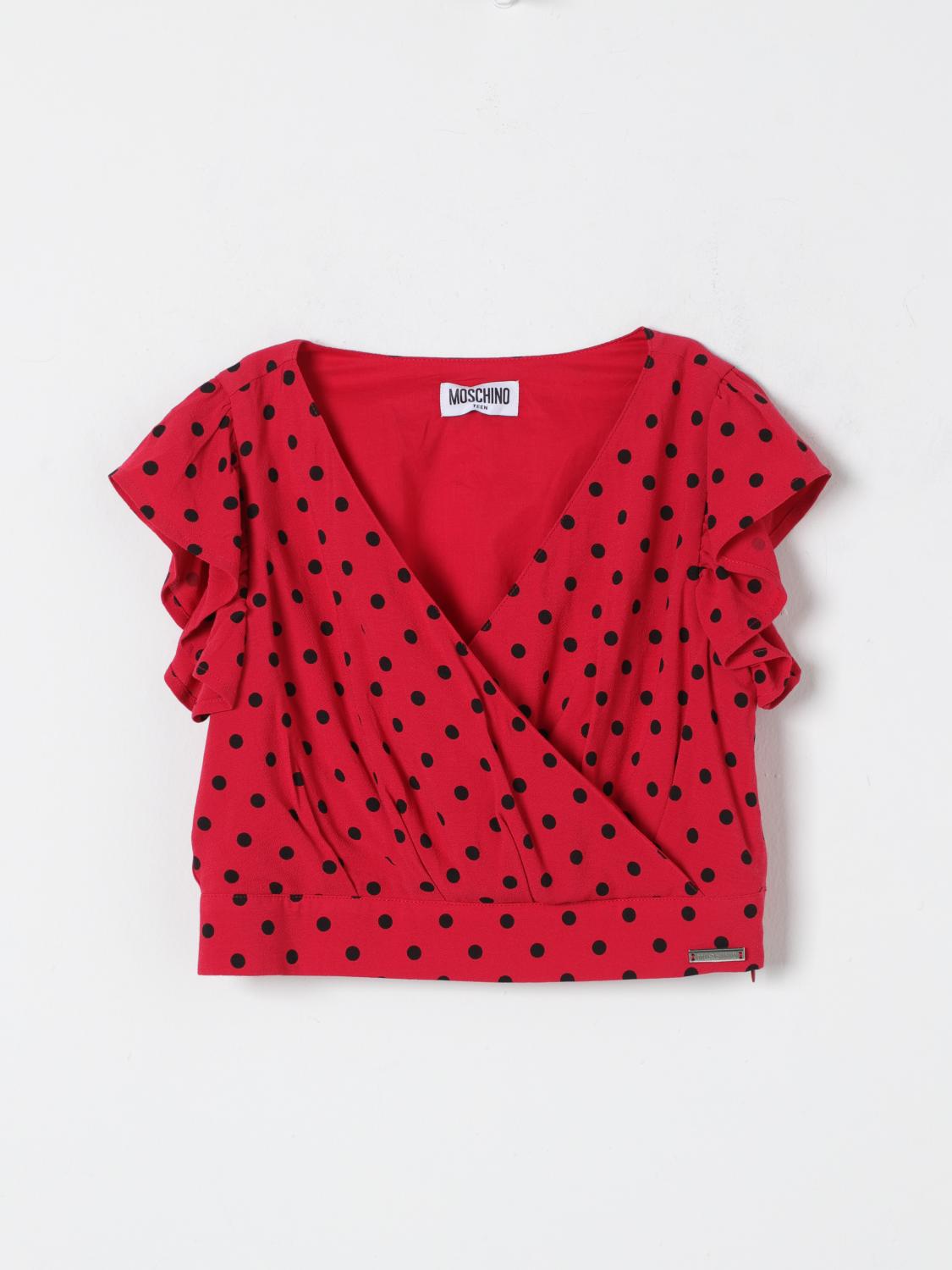 Moschino Top MOSCHINO Kids color Cherry