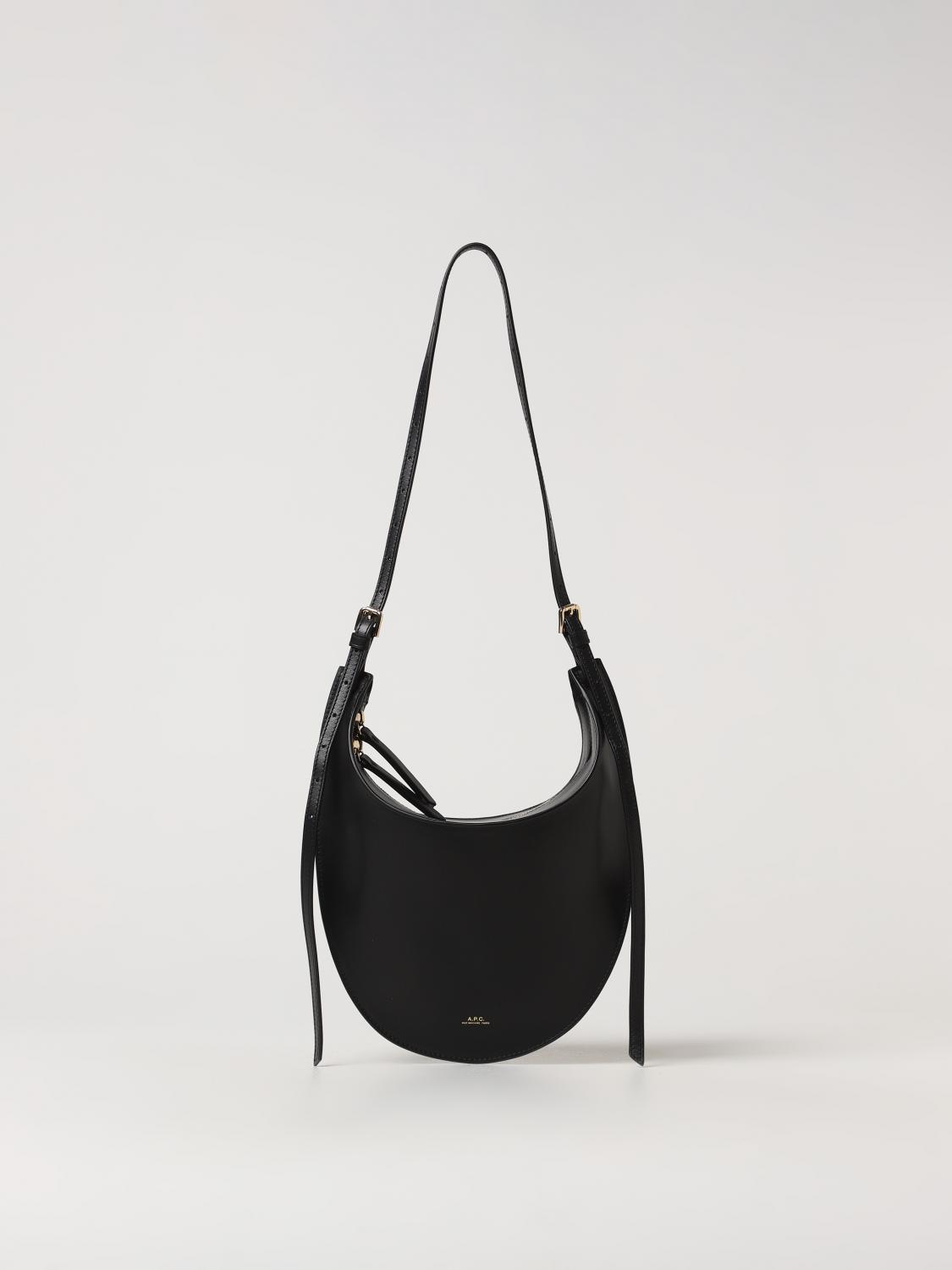 A.P.C. Crossbody Bags A. P.C. Woman color Black