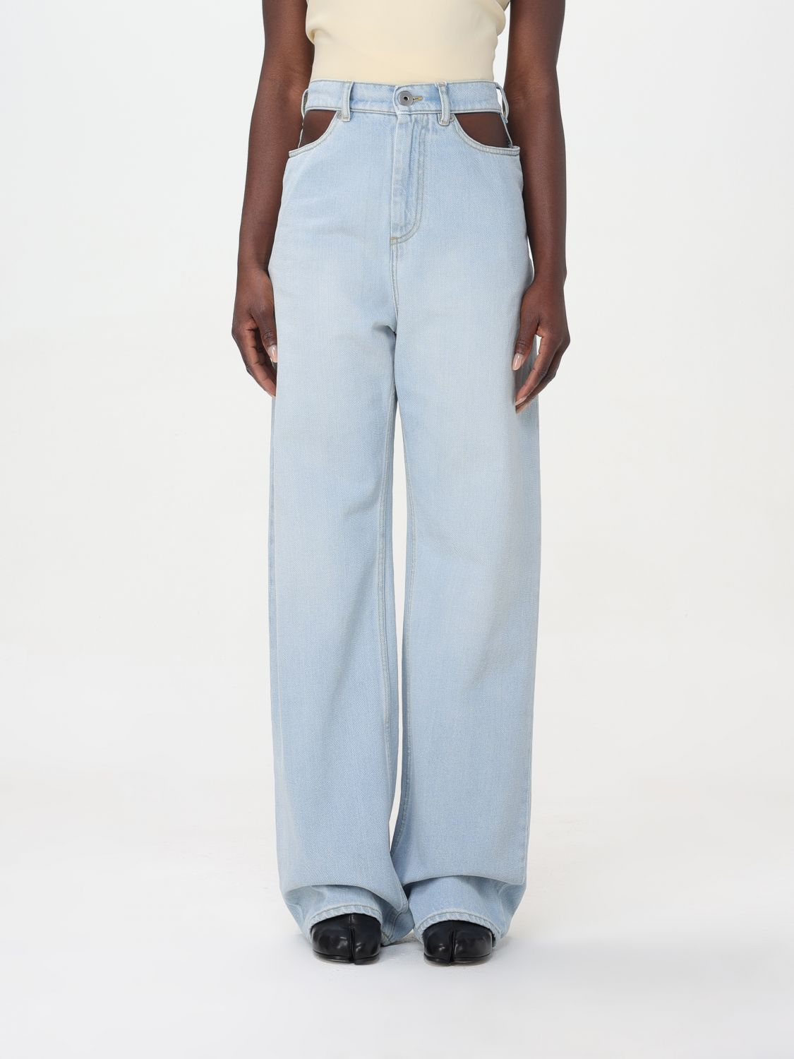 Maison Margiela Jeans MAISON MARGIELA Woman colour Blue