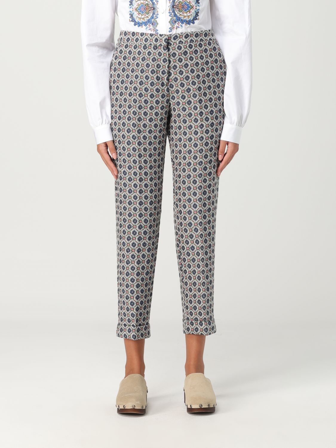 Etro Trousers ETRO Woman colour Blue